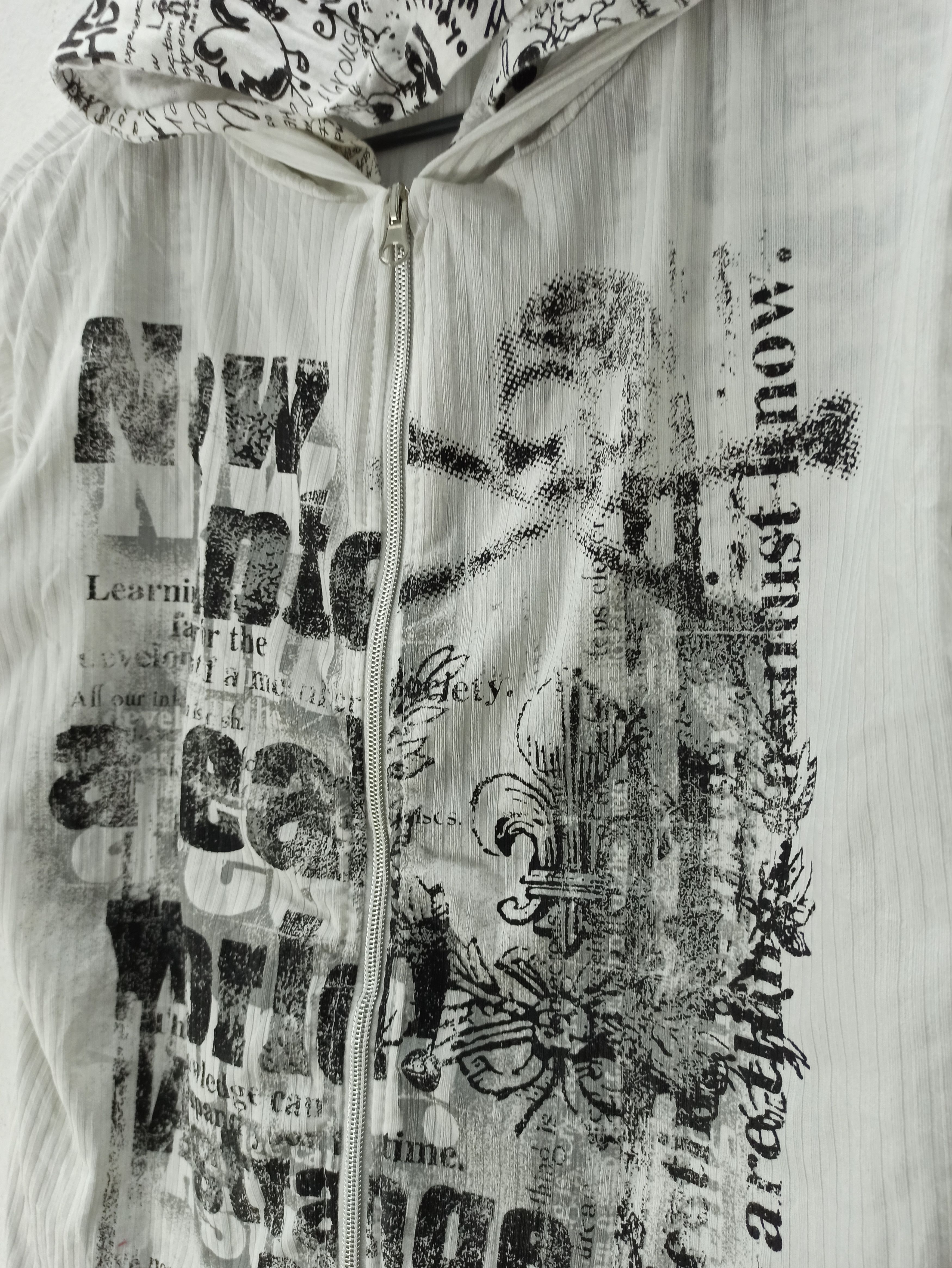 Japanese Brand × Seditionaries Double Layer Zip Oh Shit Cross Logo Skull Toxic Shirt Jacket Size US L / EU 52-54 / 3 - 4 Thumbnail