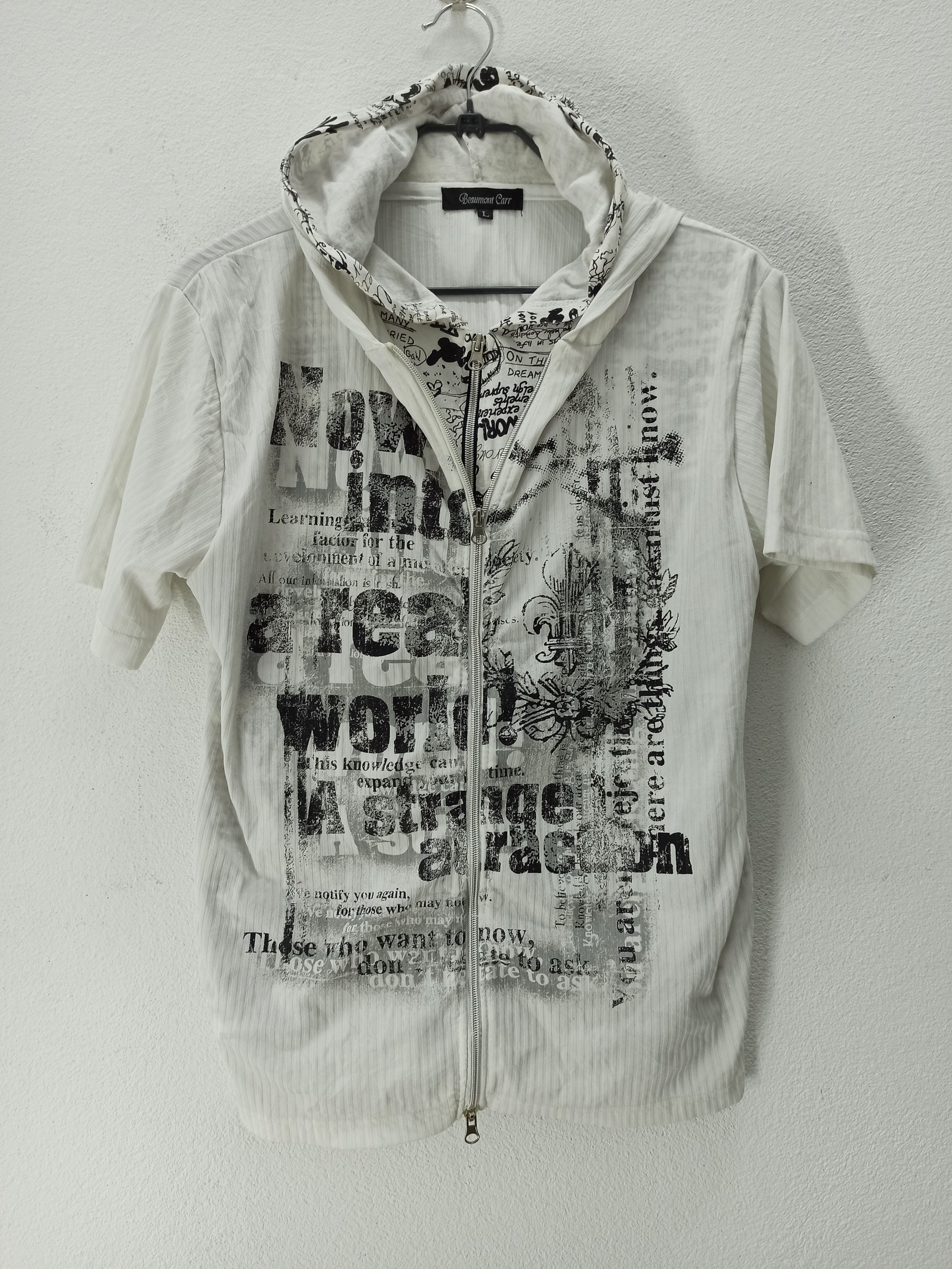 Japanese Brand × Seditionaries Double Layer Zip Oh Shit Cross Logo Skull Toxic Shirt Jacket Size US L / EU 52-54 / 3 - 2 Thumbnail