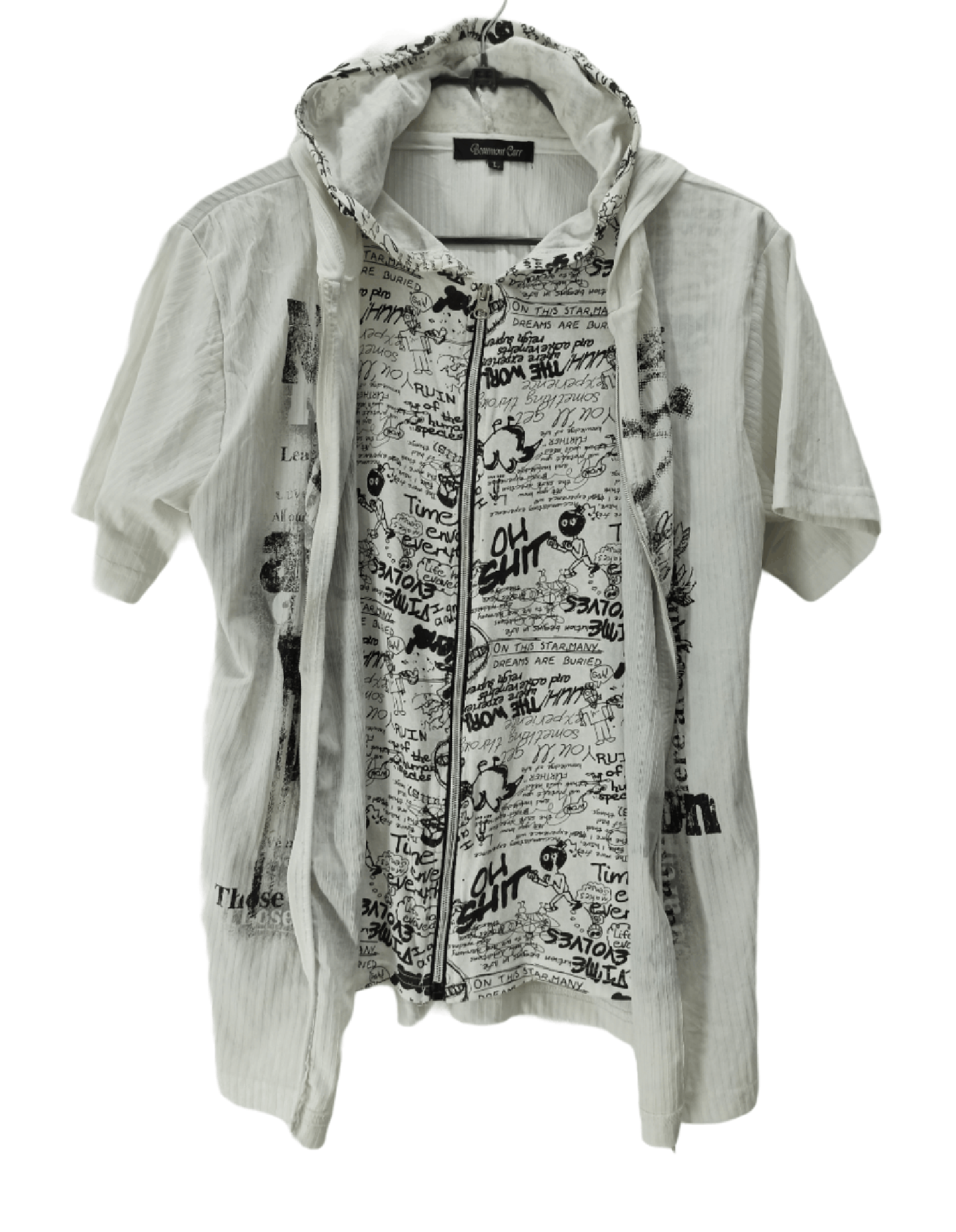 Japanese Brand × Seditionaries Double Layer Zip Oh Shit Cross Logo Skull Toxic Shirt Jacket Size US L / EU 52-54 / 3 - 1 Thumbnail