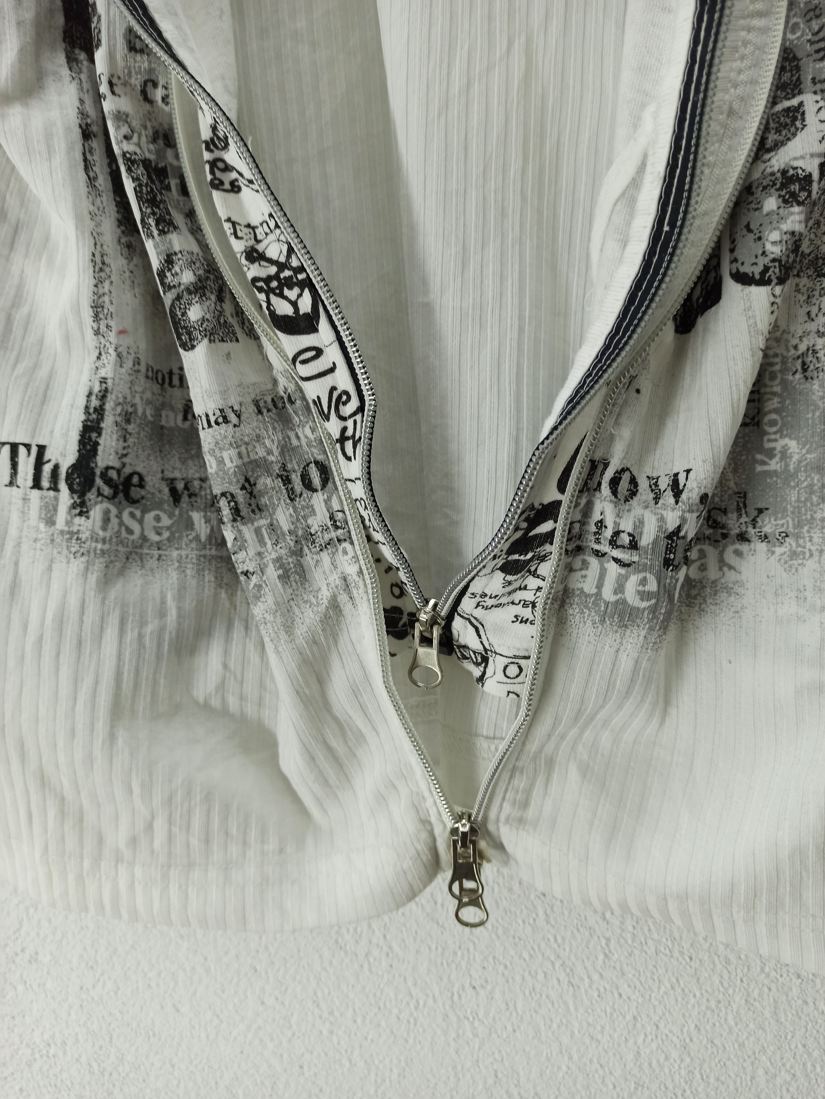 Japanese Brand × Seditionaries Double Layer Zip Oh Shit Cross Logo Skull Toxic Shirt Jacket Size US L / EU 52-54 / 3 - 9 Thumbnail
