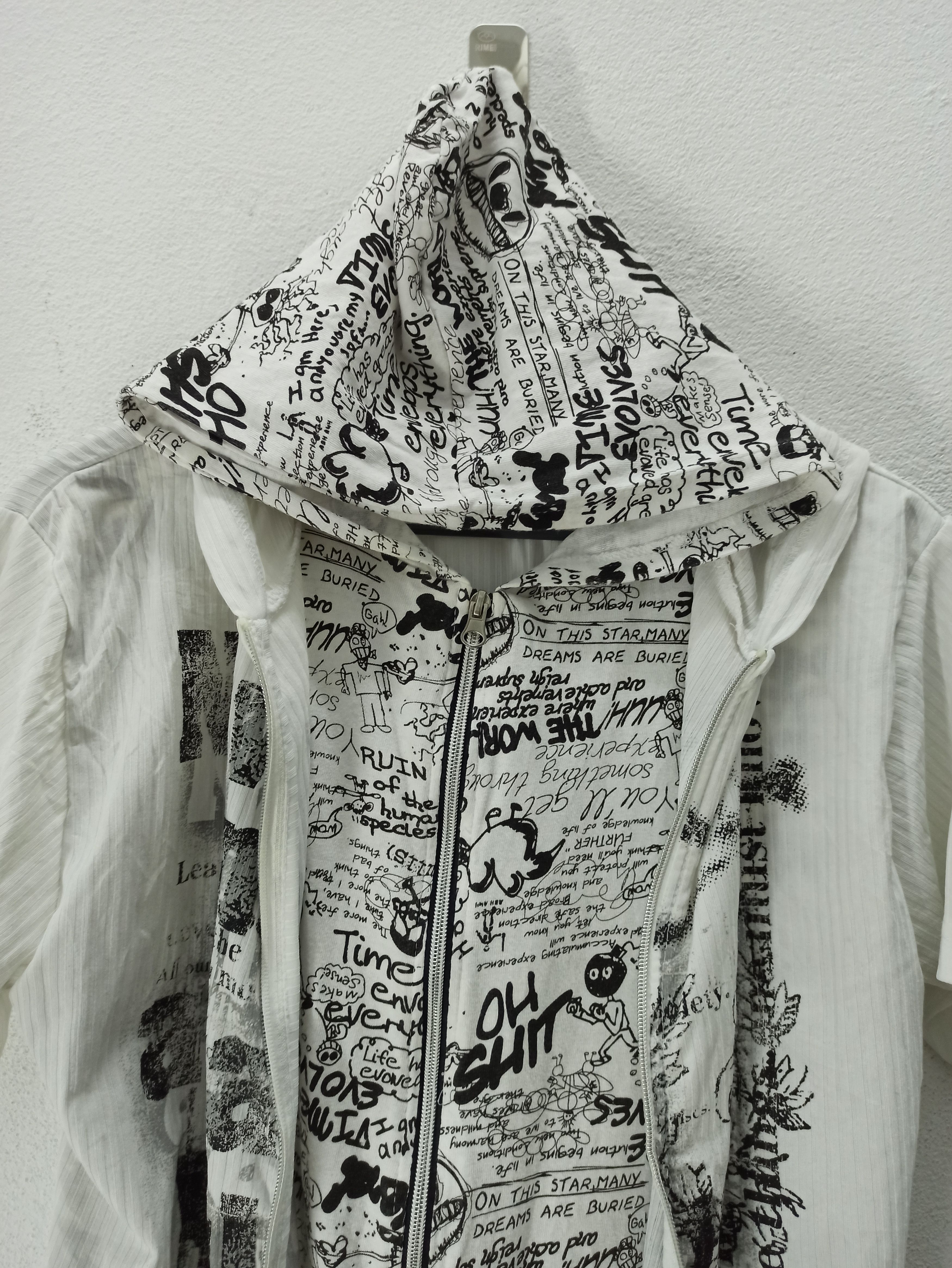Japanese Brand × Seditionaries Double Layer Zip Oh Shit Cross Logo Skull Toxic Shirt Jacket Size US L / EU 52-54 / 3 - 7 Thumbnail