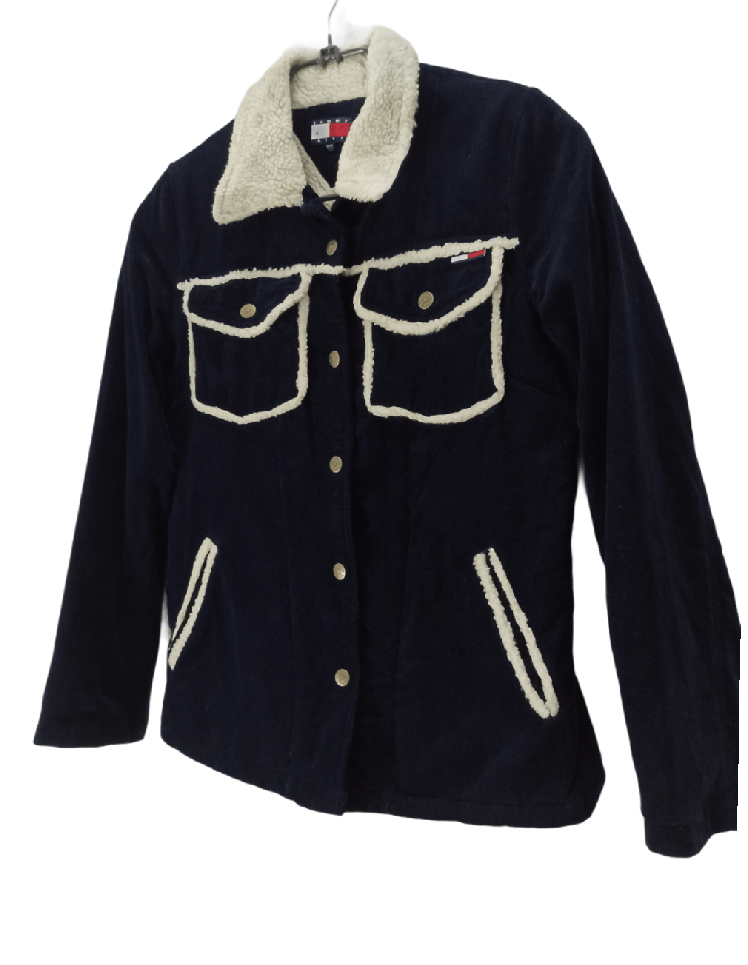 Tommy Hilfiger × Vintage Vintage Trucker Corduroy Sherpa Jacket Tommy Hillfiger Size US S / EU 44-46 / 1 - 1 Thumbnail