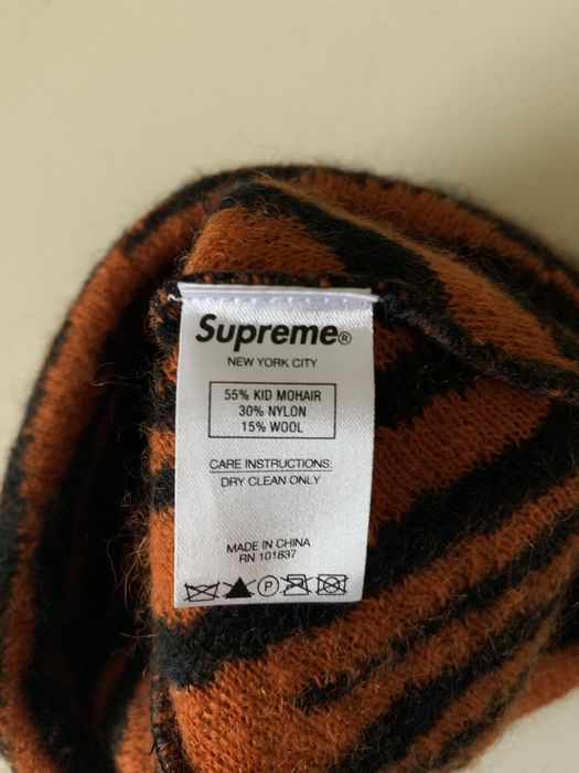 Supreme Supreme Mohair Beanie Tiger Stripe FW20 | Grailed