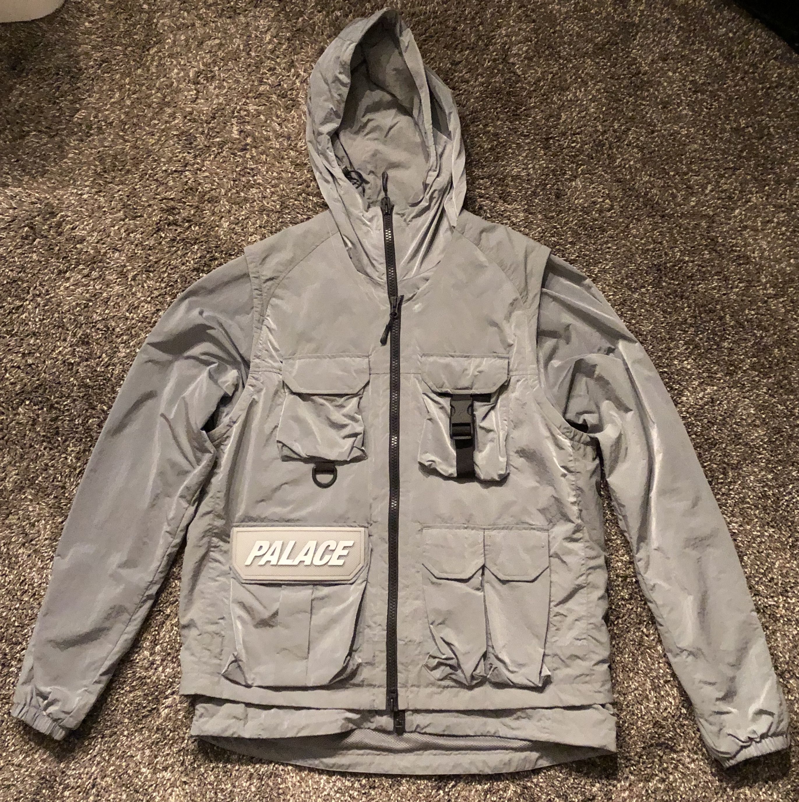 Palace Utility Iridescent Jacket Vest | Grailed