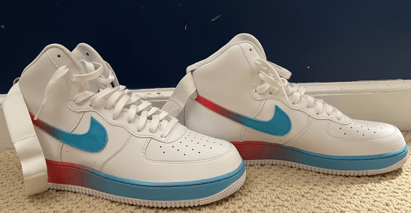 air force 1 high gradient white blue fury ember glow