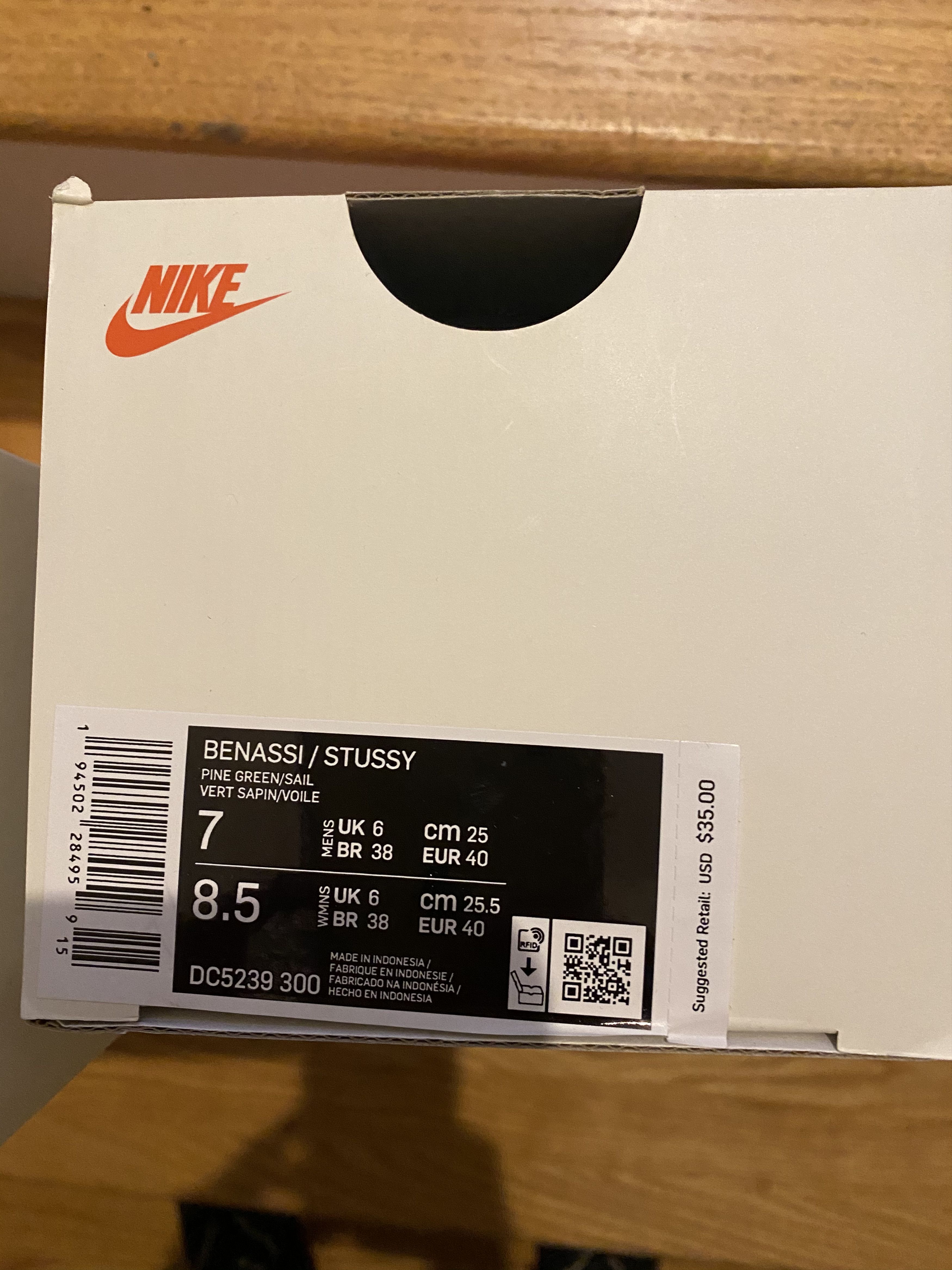 Nike Nike x Stüssy Benassi Slide Size US 7 / EU 40 - 3 Thumbnail