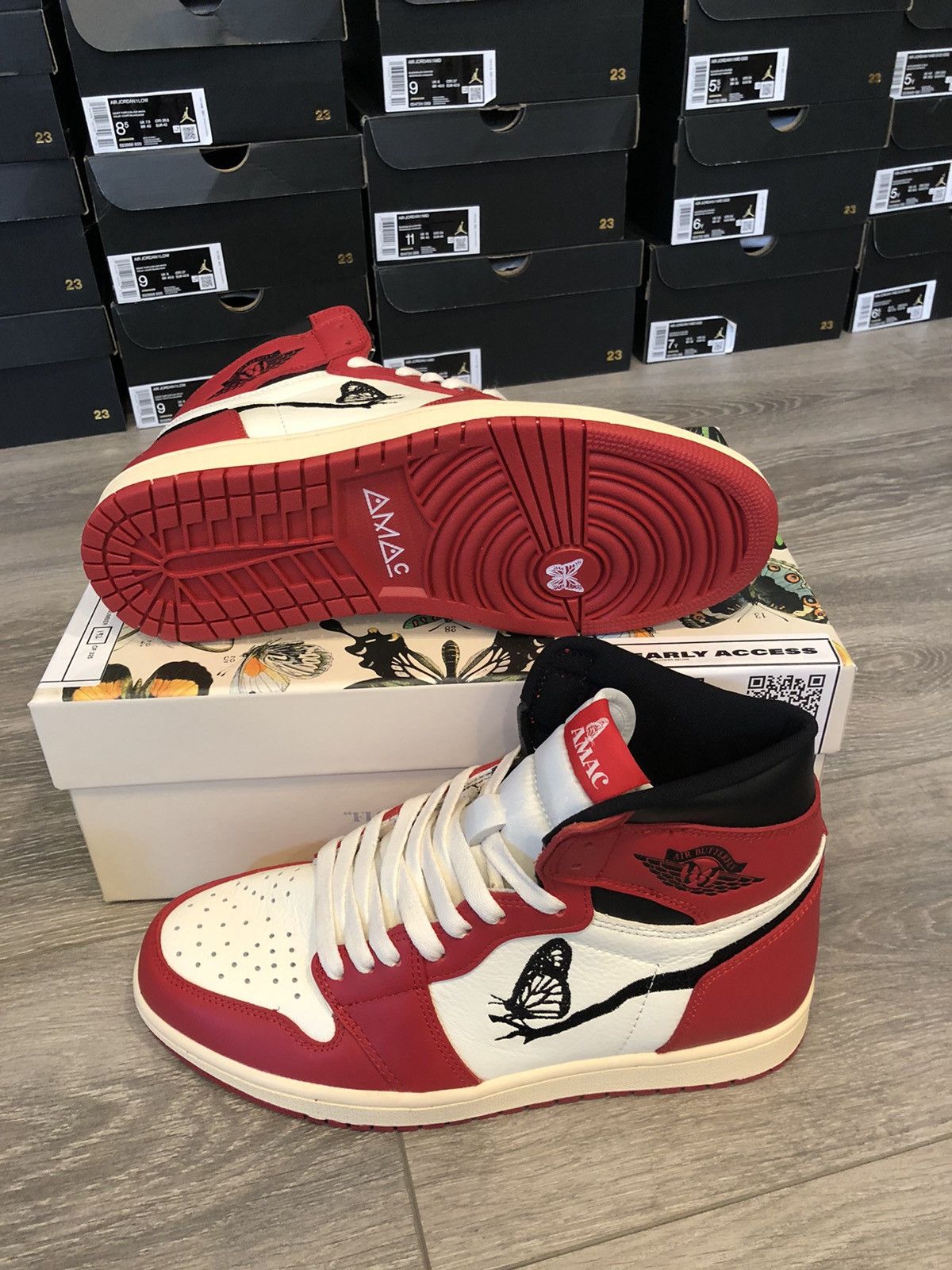 Amac AMAC custom Jordan Butterfly 1 Chicago sz 9.5 | Grailed