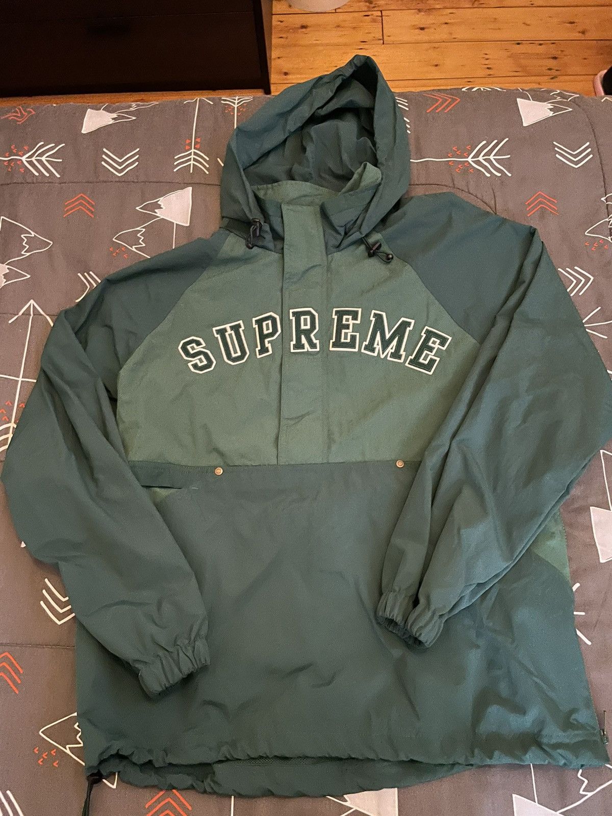 即完売！】supreme half zip pullover court - ナイロンジャケット