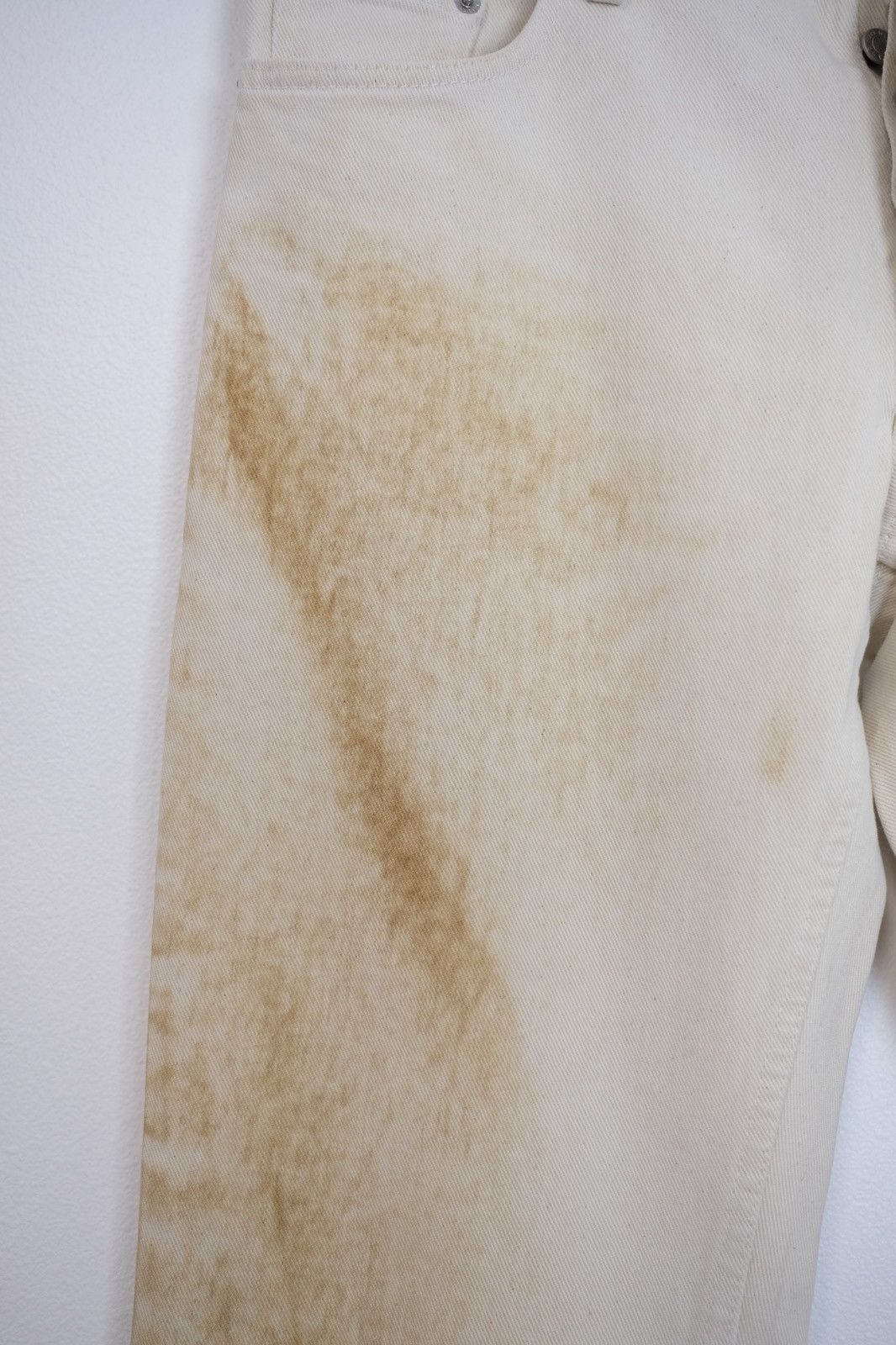 Helmut Lang Helmut Lang 1998 Vintage Burned Denim Size US 31 - 3 Thumbnail