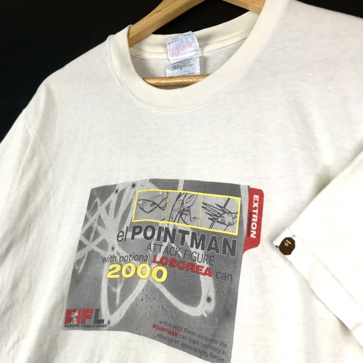 Bape Vintage Futura Laboratories X A Bathing Ape Bape Hanes Tee Size US M / EU 48-50 / 2 - 5 Thumbnail