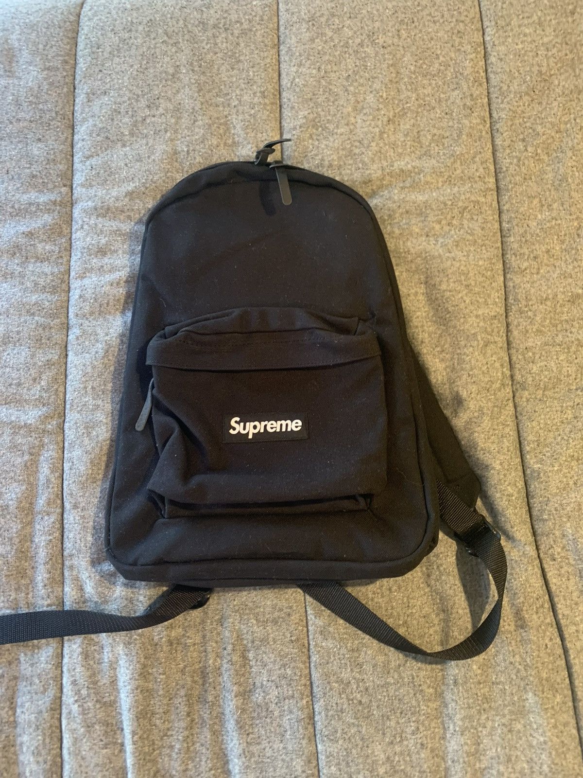 Supreme Canvas Backpack Black FW20