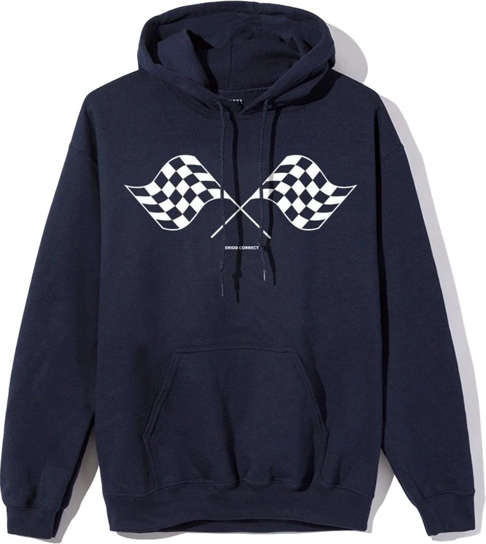 DS ASSC x Period Correct White Logo Navy Hoodie supreme bape