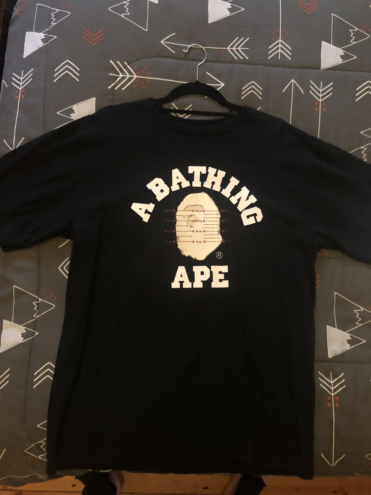 image of Bape Nyc 10Th Anniversary Pusha-T Tee in Black, Men's (Size XL)