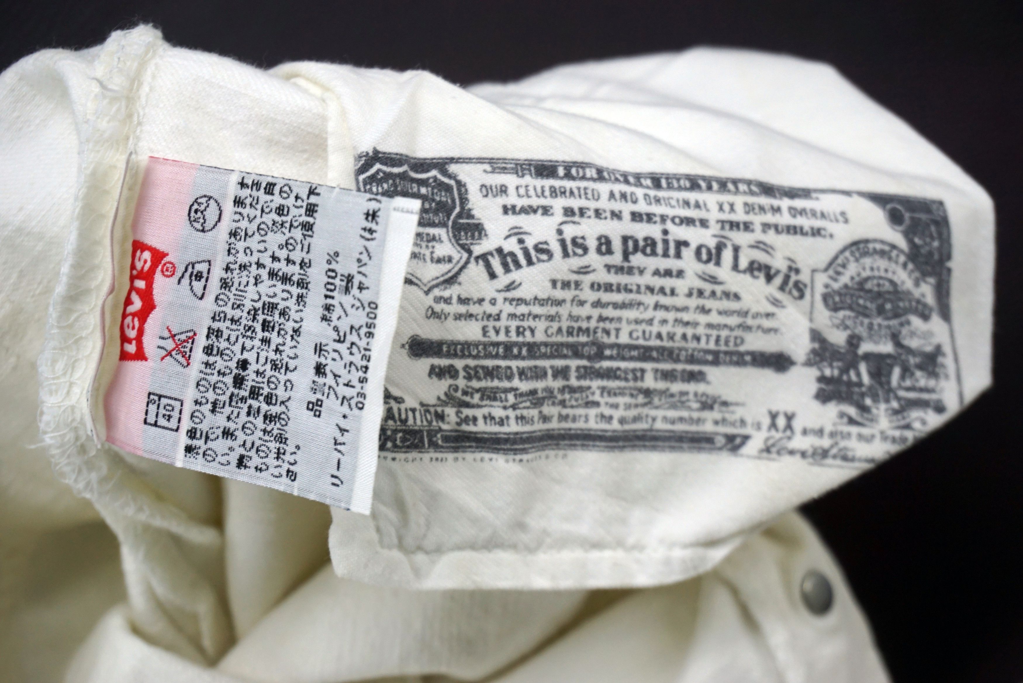 Levi's × Levi's Vintage Clothing Levis 501 Vintage 90s White Jeans Size US 29 - 9 Thumbnail