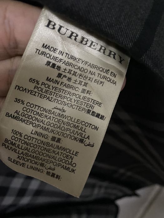 burberry trench made in turkey