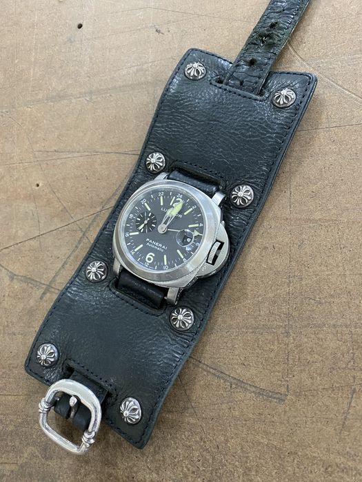 Chrome Hearts Panerai Watch with Chrome Hearts strap leather Grailed