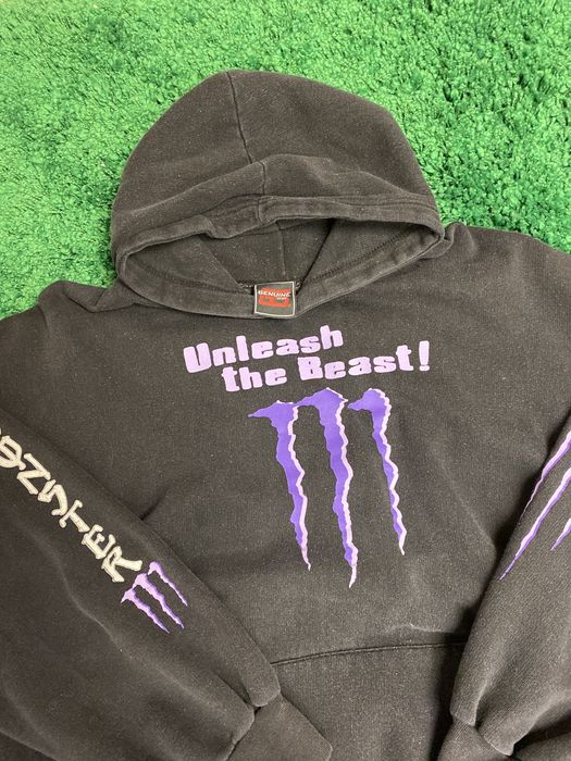 Pink monster energy on sale hoodie