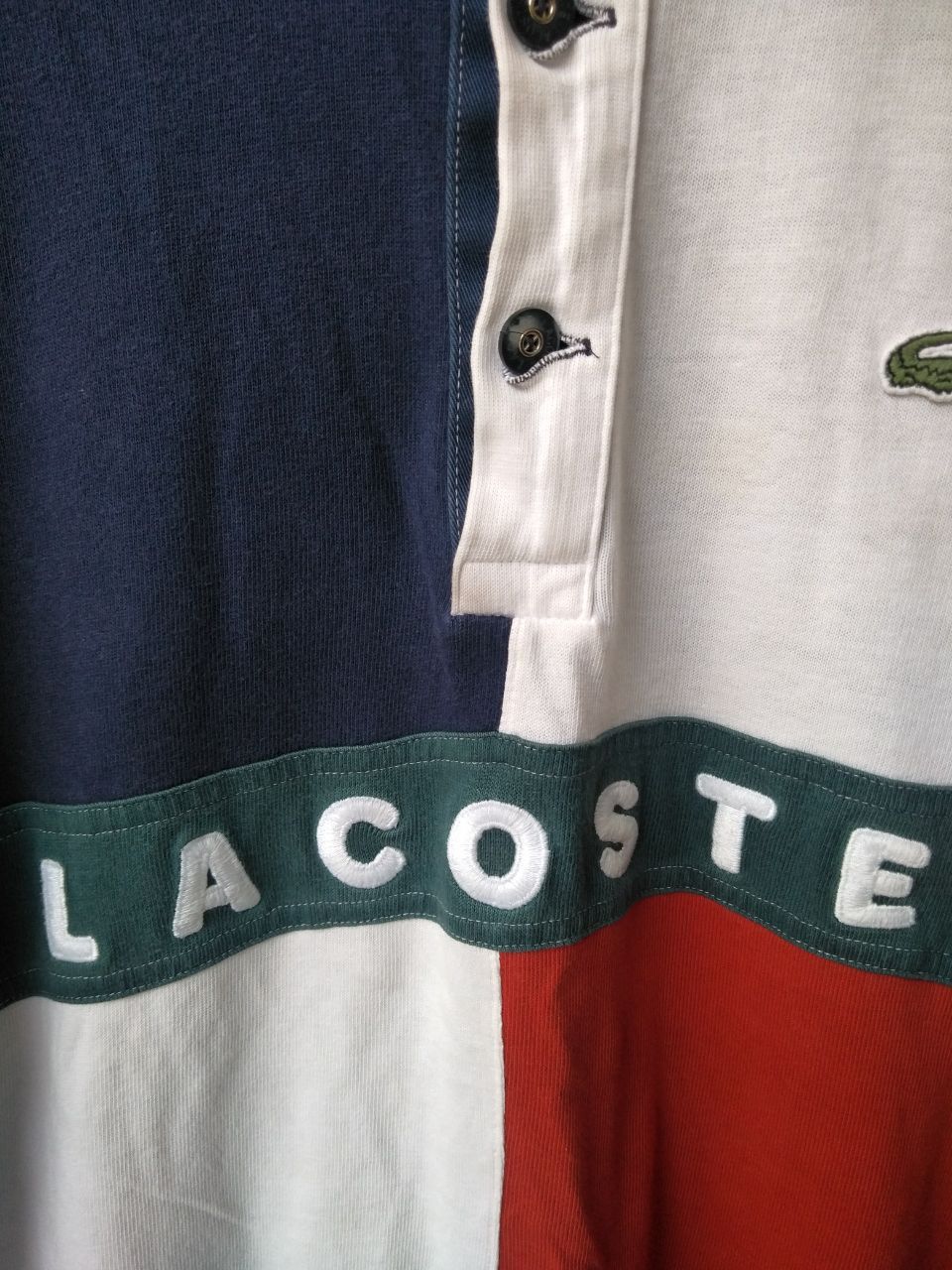 Lacoste 🔥 VINTAGE LACOSTE BIG LOGO RARE COLOURWAY Size US M / EU 48-50 / 2 - 6 Thumbnail