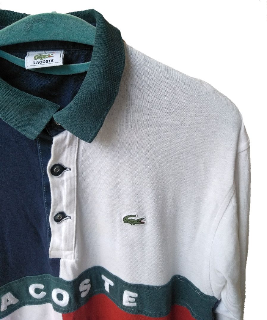 Lacoste 🔥 VINTAGE LACOSTE BIG LOGO RARE COLOURWAY Size US M / EU 48-50 / 2 - 3 Thumbnail