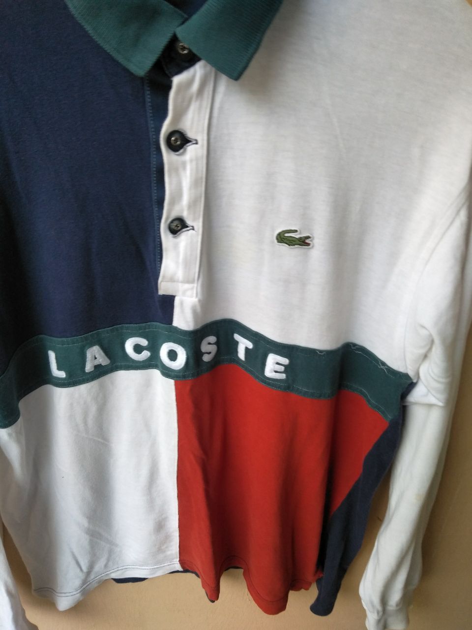Lacoste 🔥 VINTAGE LACOSTE BIG LOGO RARE COLOURWAY Size US M / EU 48-50 / 2 - 4 Thumbnail