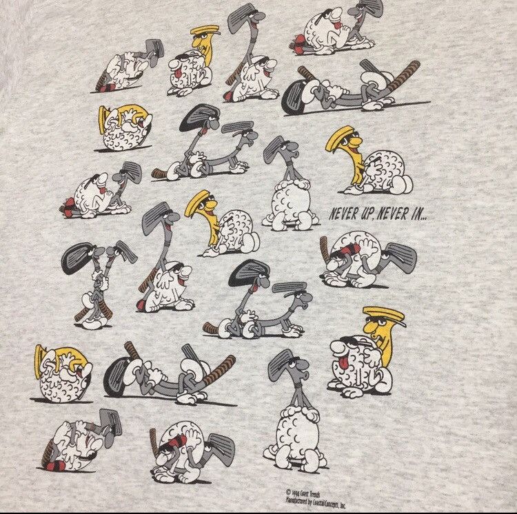 Other VINTAGE 1994 NEVER UP NEVER IN FUNNY SEX SYMBOL TSHIRT Size US L / EU 52-54 / 3 - 3 Thumbnail
