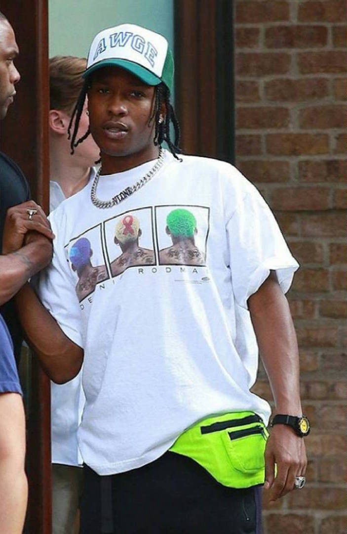 A$AP Rocky × NBA × Vintage DENNIS RODMAN 1997 ASAP Rocky Tee