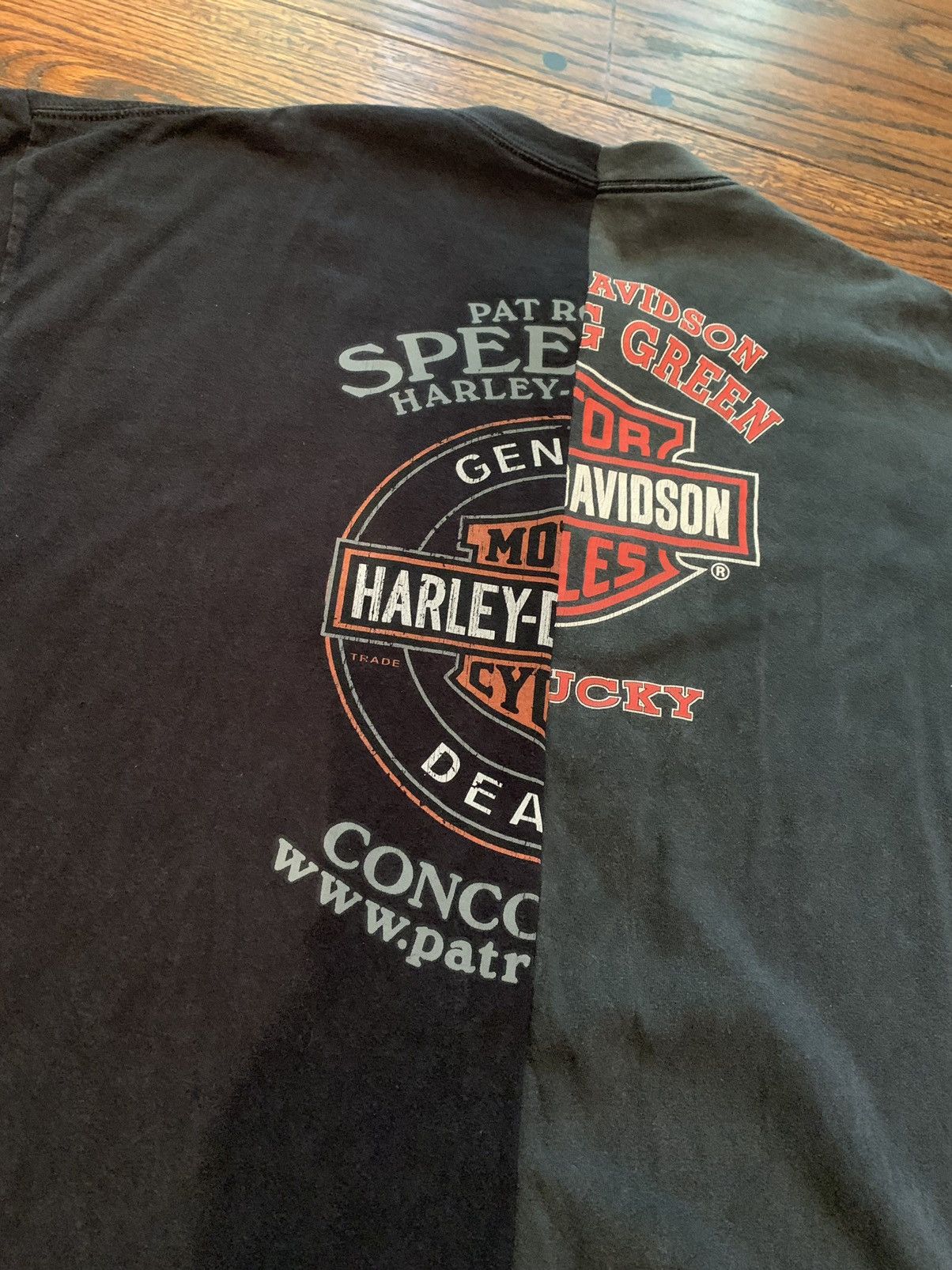 Harley Davidson × Vintage ‘50/50’ Split Tee (Harley-Davidson) Size US XL / EU 56 / 4 - 3 Thumbnail