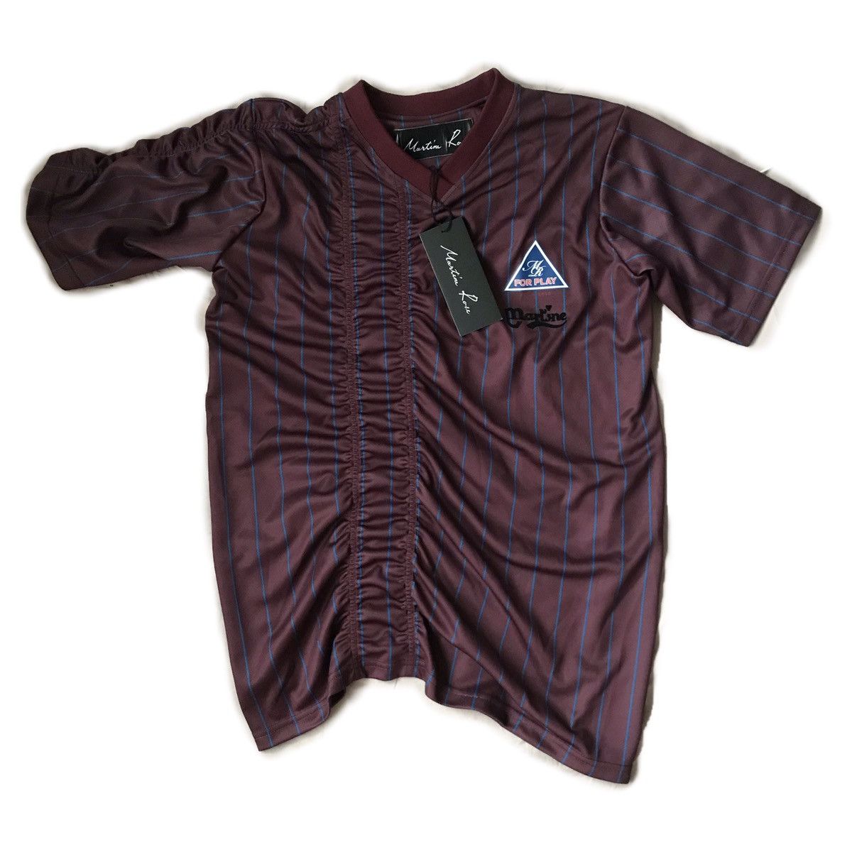 Martine Rose - Ruched Football Top | HBX - Globally Curated