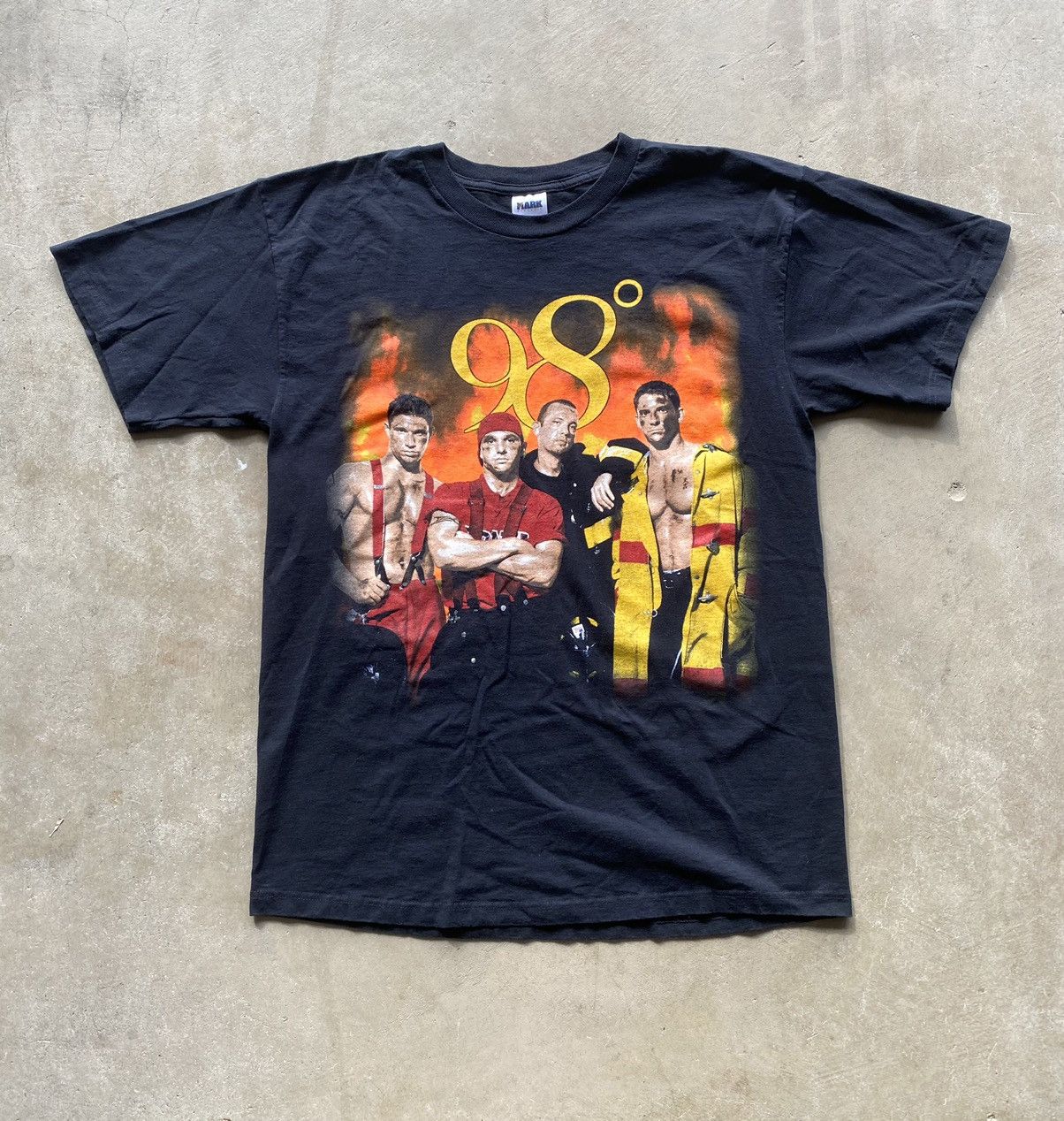 Vintage 98 Degrees and Rising Heat It up Tour T Shirt 
