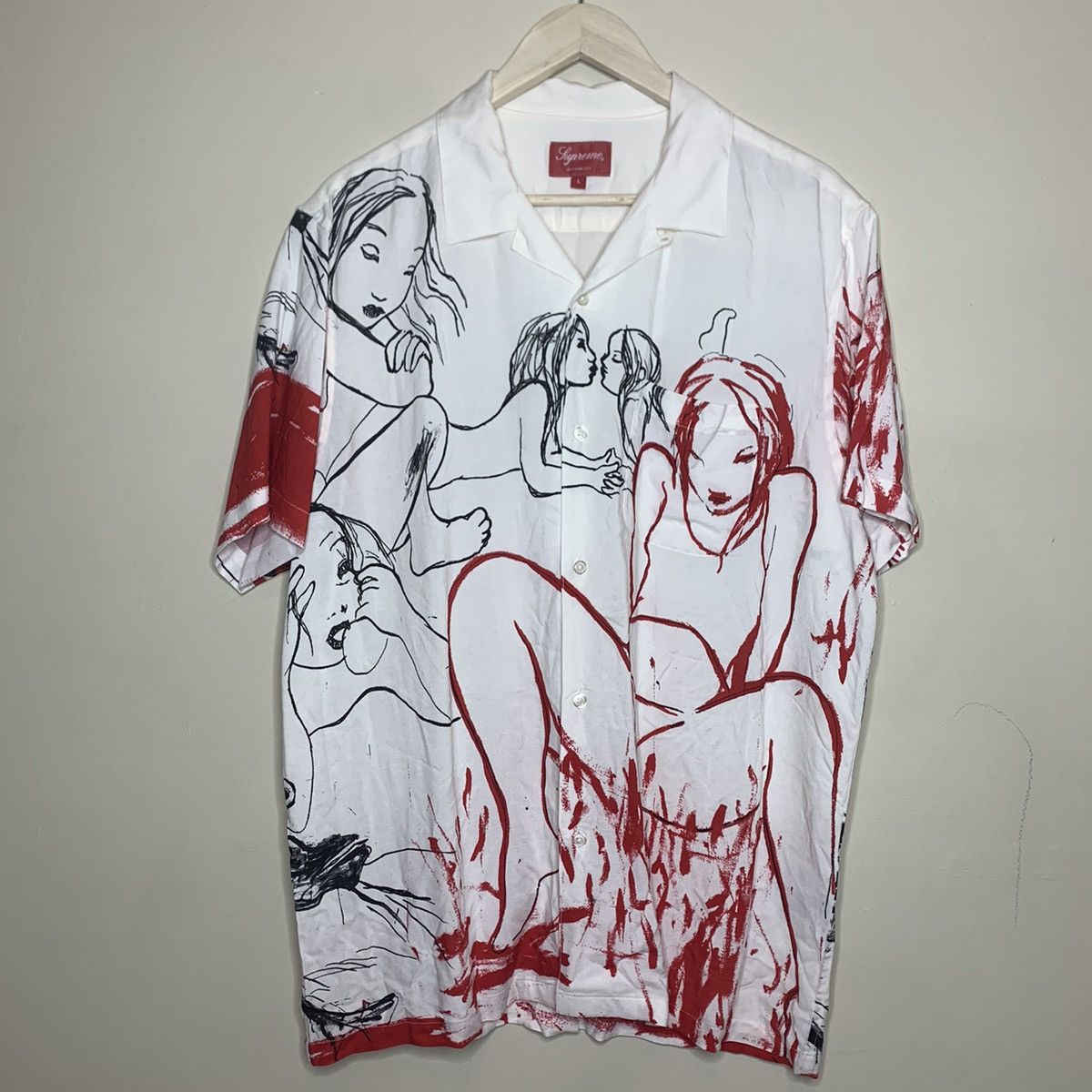 Supreme Supreme FW 19 Rita Ackermann Rayon S/S Shirt | Grailed