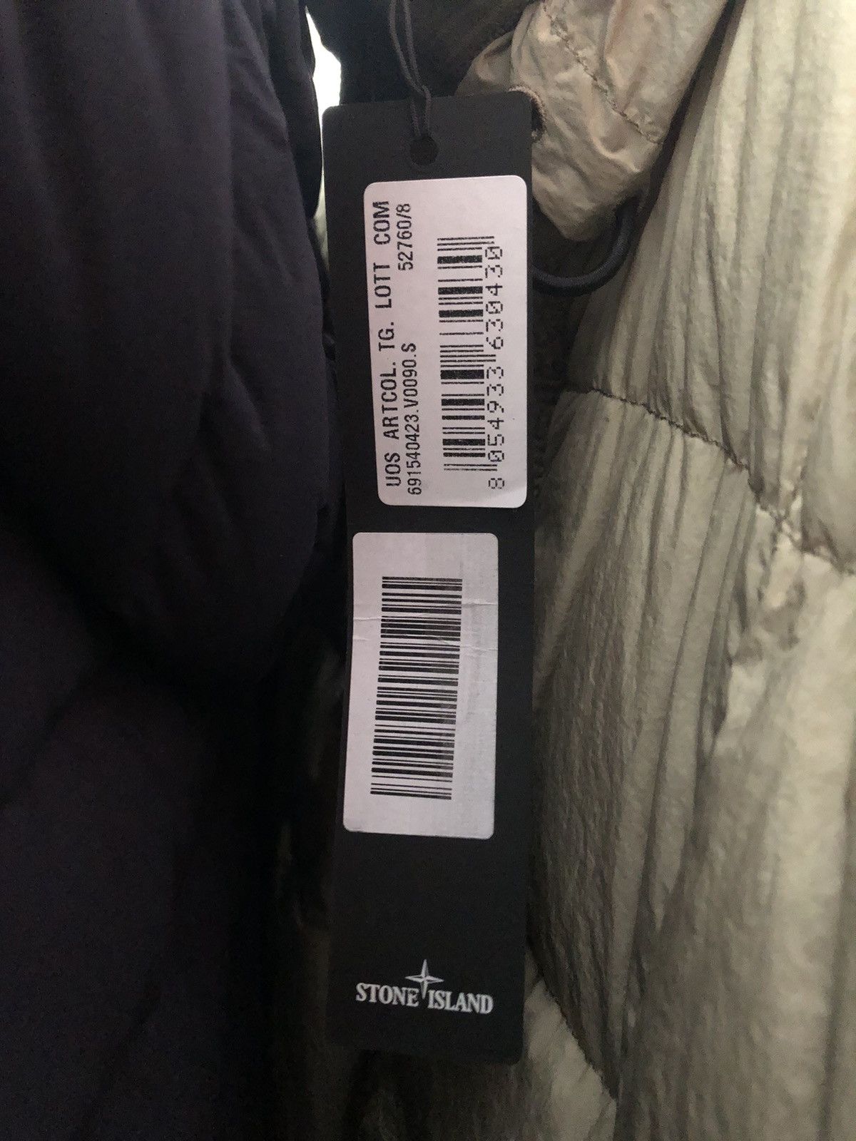 Stone Island NEW szS Beige Crinkle Reps Garment Dyed Winter Puffer Coat Size US S / EU 44-46 / 1 - 4 Thumbnail