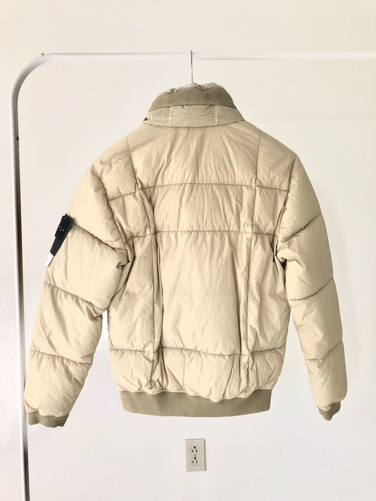 Stone Island NEW szS Beige Crinkle Reps Garment Dyed Winter Puffer Coat Size US S / EU 44-46 / 1 - 2 Thumbnail
