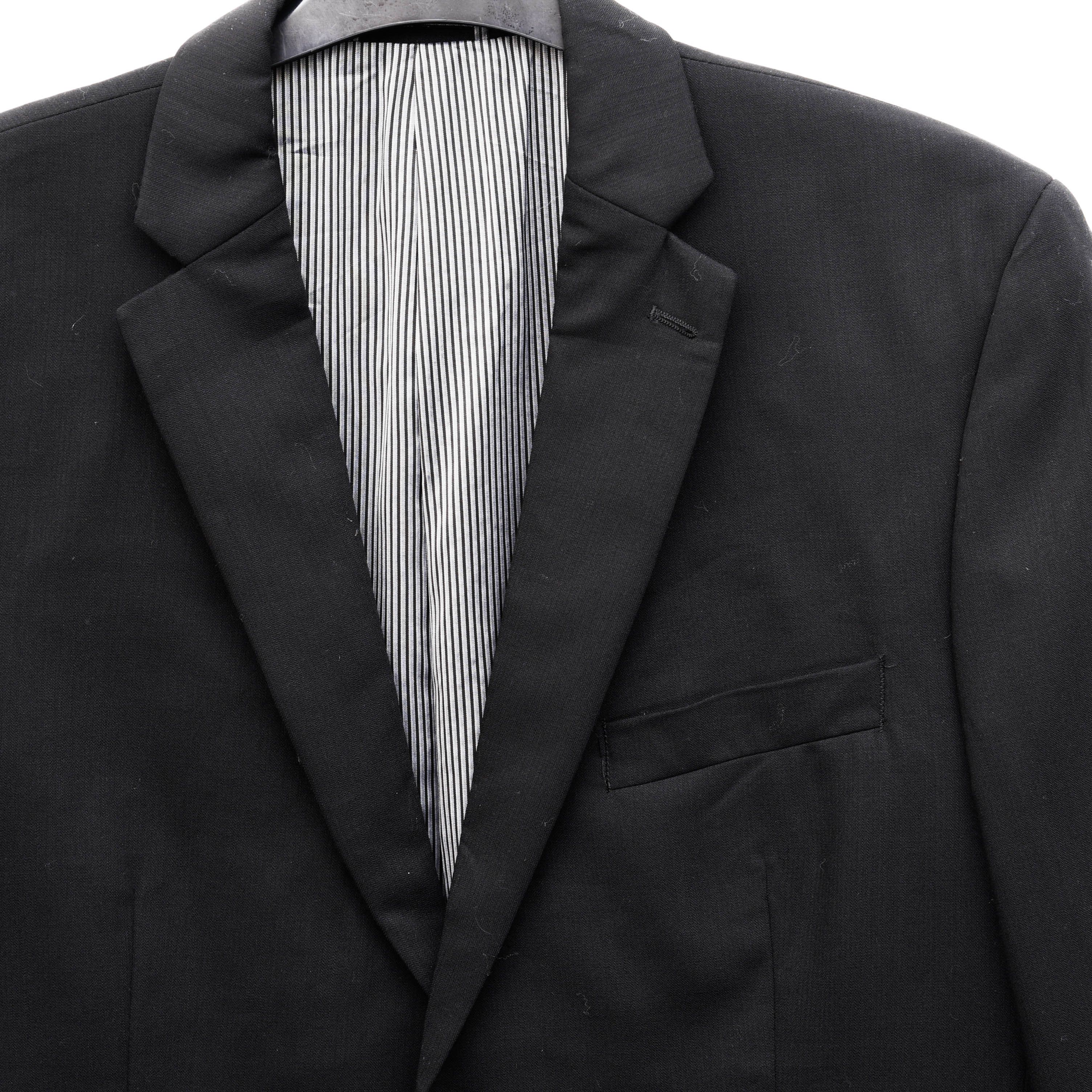 Calvin Klein CALVIN KLEIN Wool Blazer Black Coat Suit Sport Jacket Top Size 42S - 2 Thumbnail