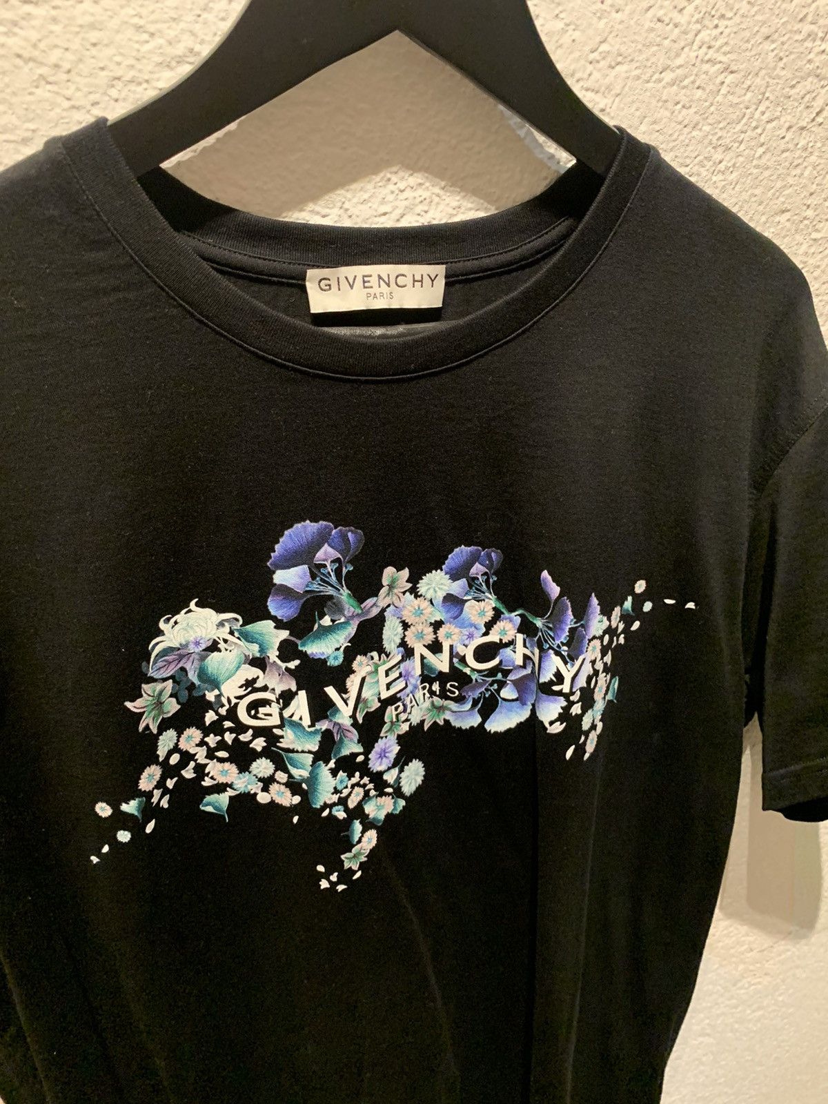 Givenchy Givenchy Black Logo Floral T-Shirt RRP 490$ Size US L / EU 52-54 / 3 - 2 Thumbnail