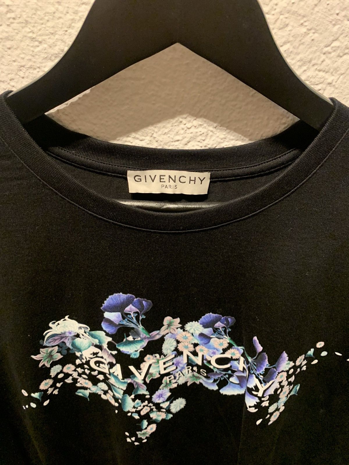 Givenchy Givenchy Black Logo Floral T-Shirt RRP 490$ Size US L / EU 52-54 / 3 - 4 Thumbnail