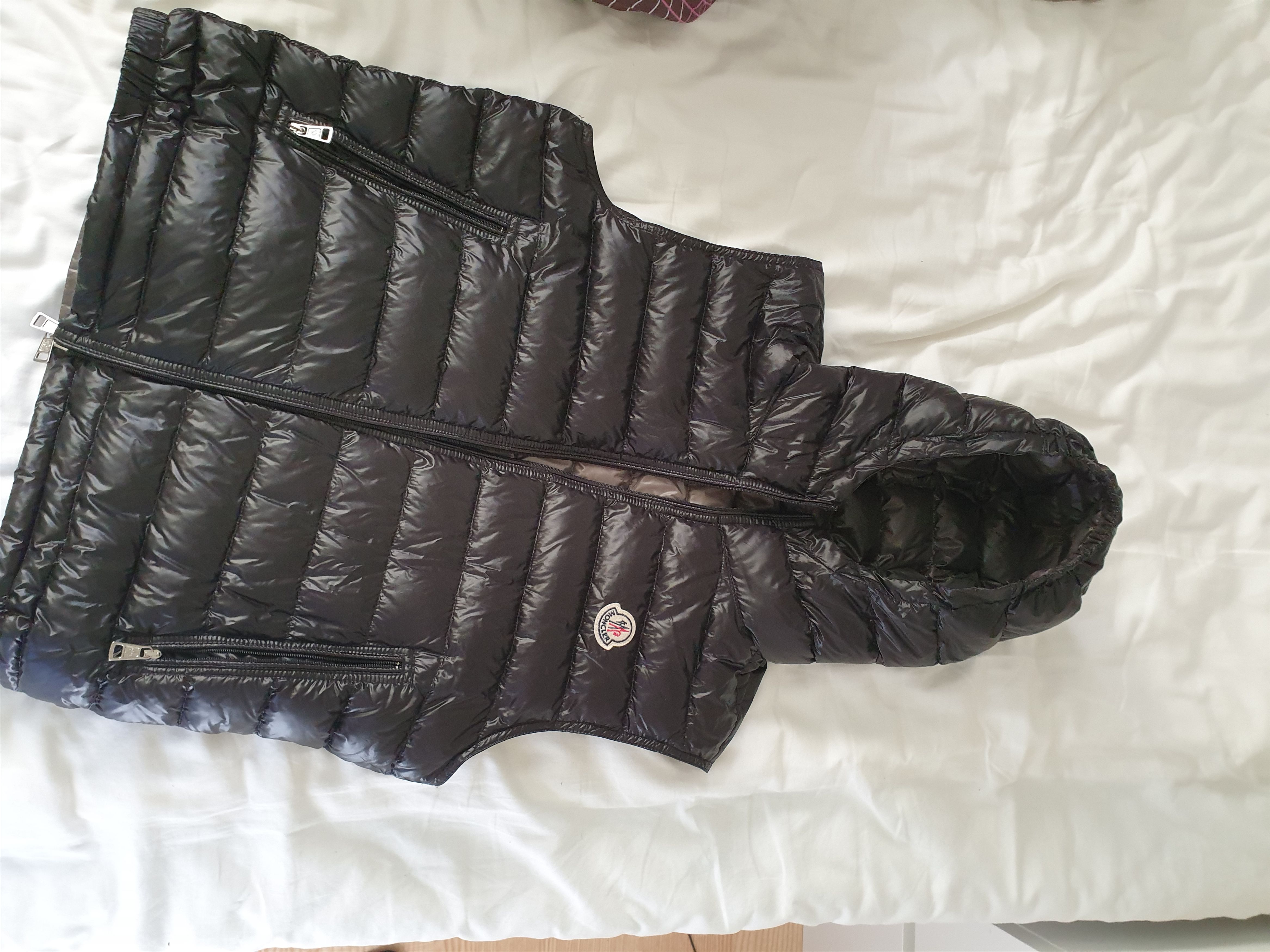 image of Moncler Patrick Gilet in Black, Men's (Size Medium)