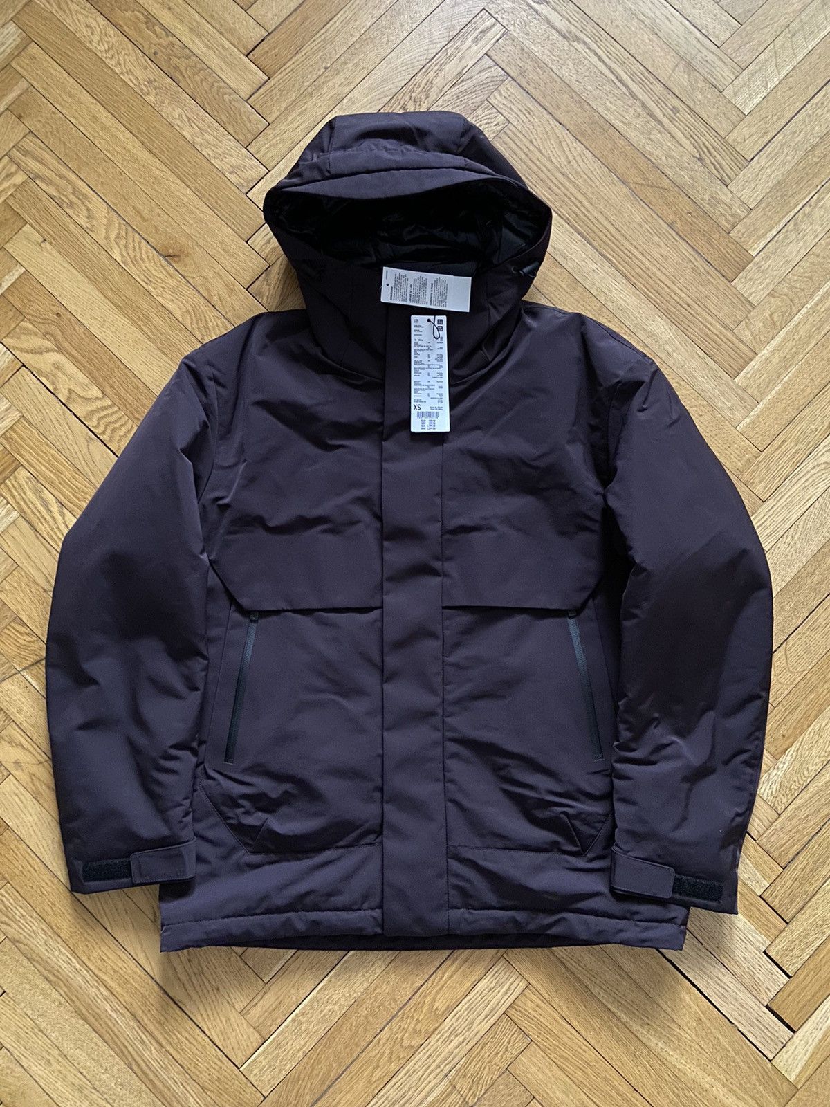 Jil Sander Uniqlo Uniqlo x Jil Sander J Hybrid Oversized Parka Wine Grailed