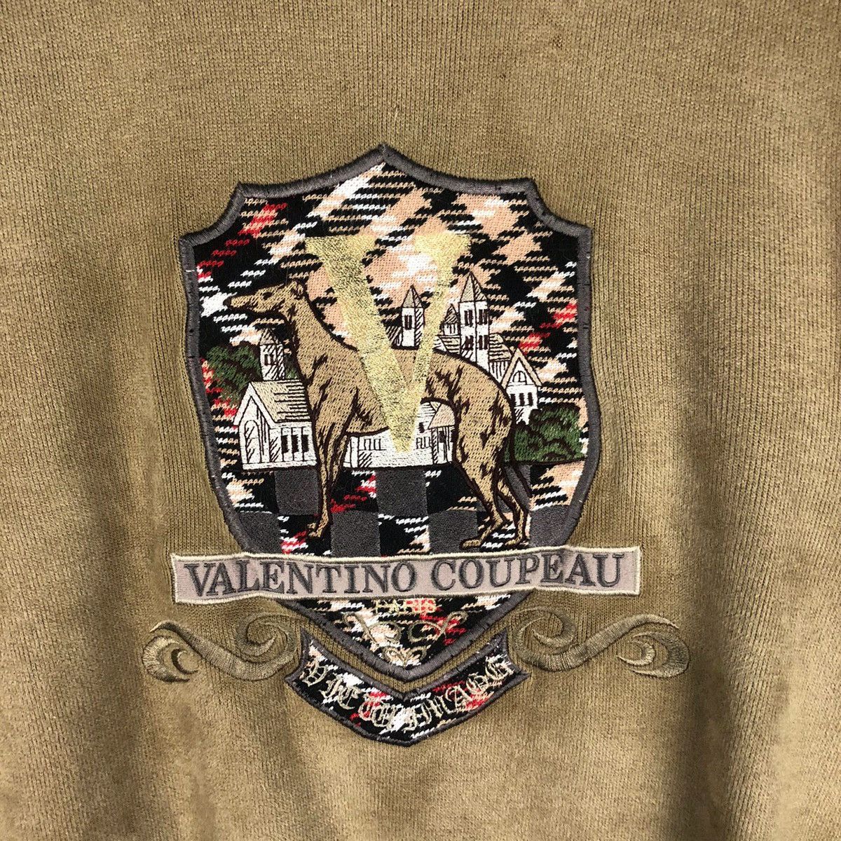 Valentino × Vintage Vintage Valentino Coupeau Sweatshirt Big Logo Size US M / EU 48-50 / 2 - 2 Thumbnail