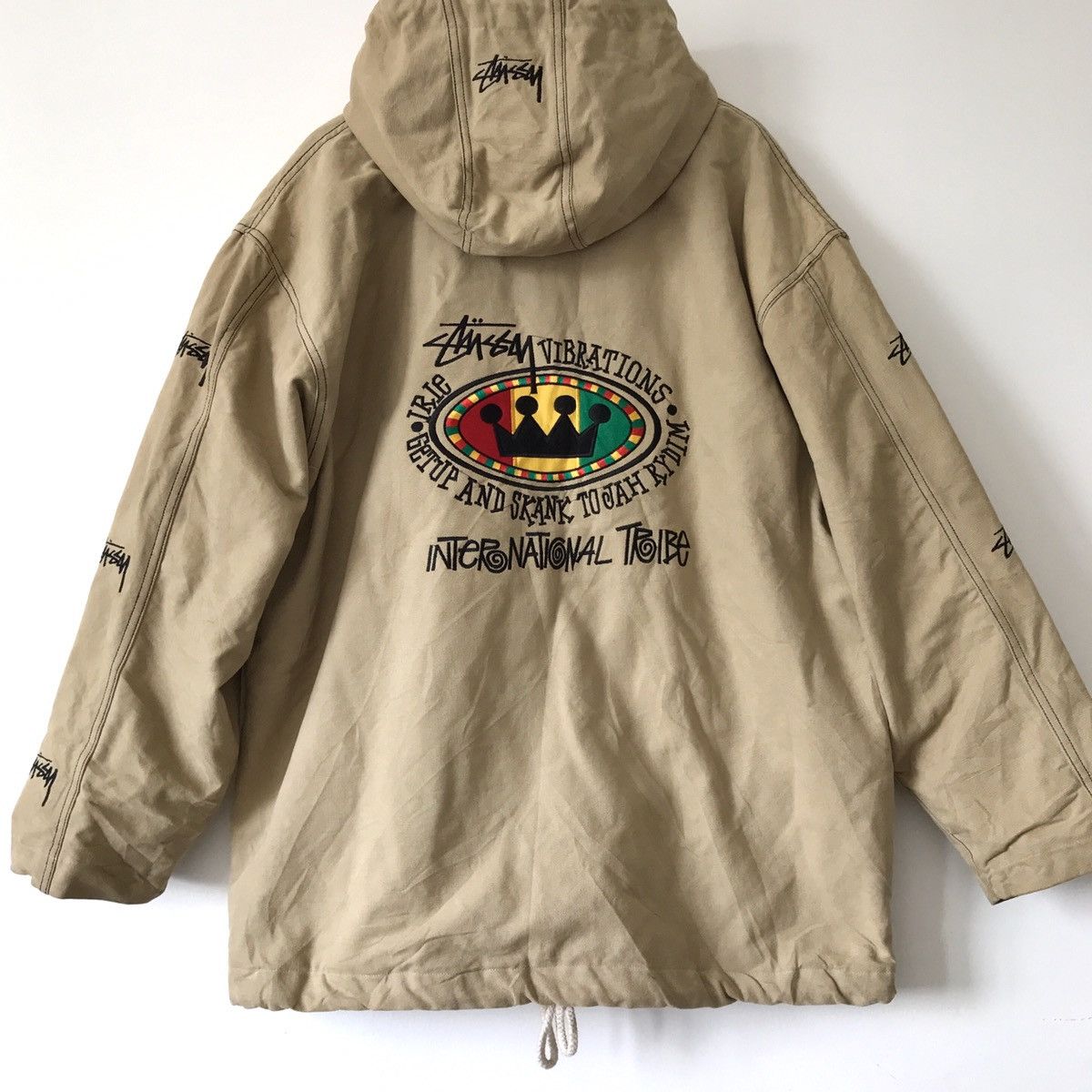 Stussy × Vintage Authentic RARE Vintage 90s Stussy Tribe