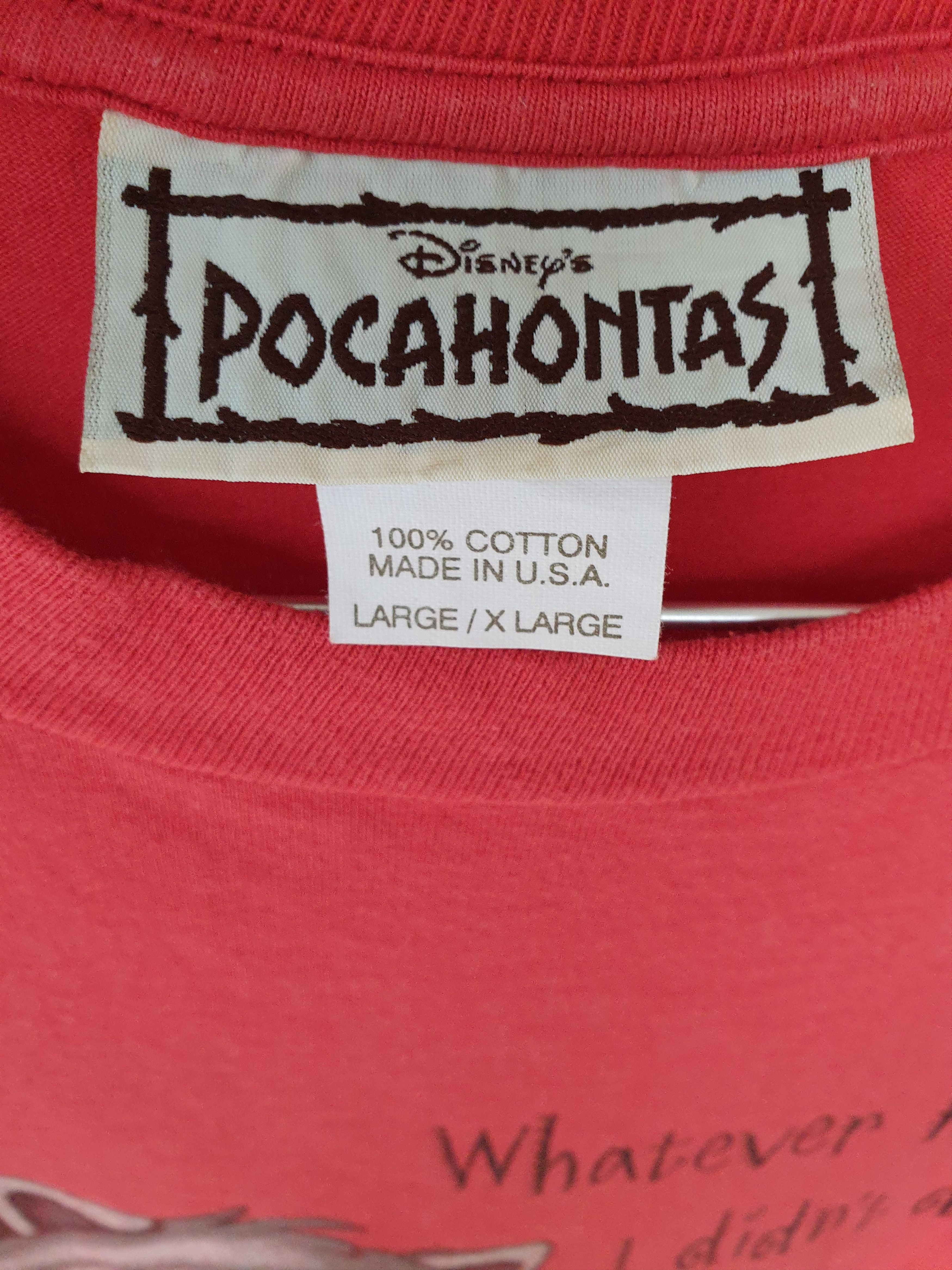 Vintage Vintage Disney Pocahontas Meeko tee Size US XL / EU 56 / 4 - 2 Thumbnail