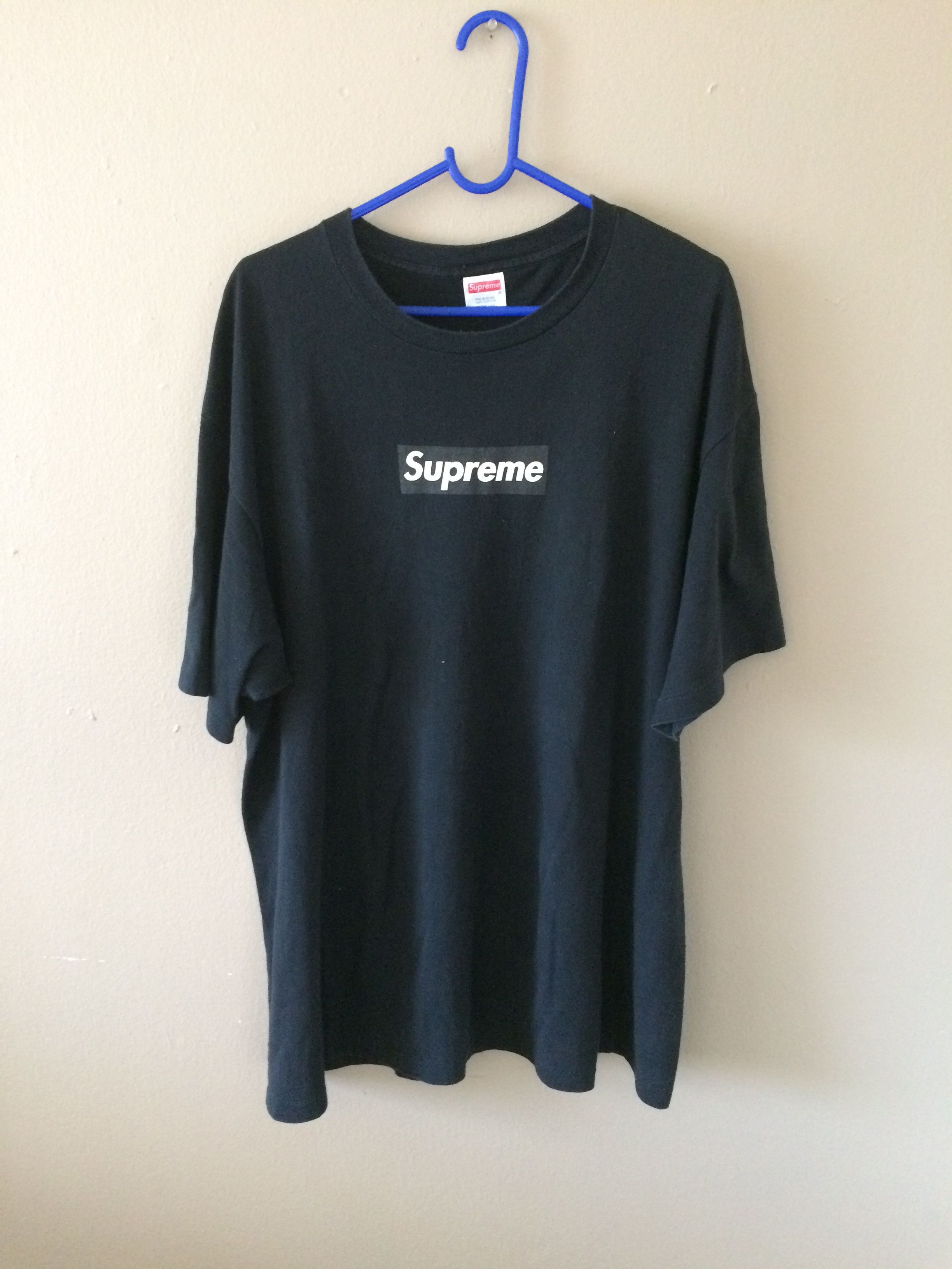 Supreme black on black cheap bogo tee