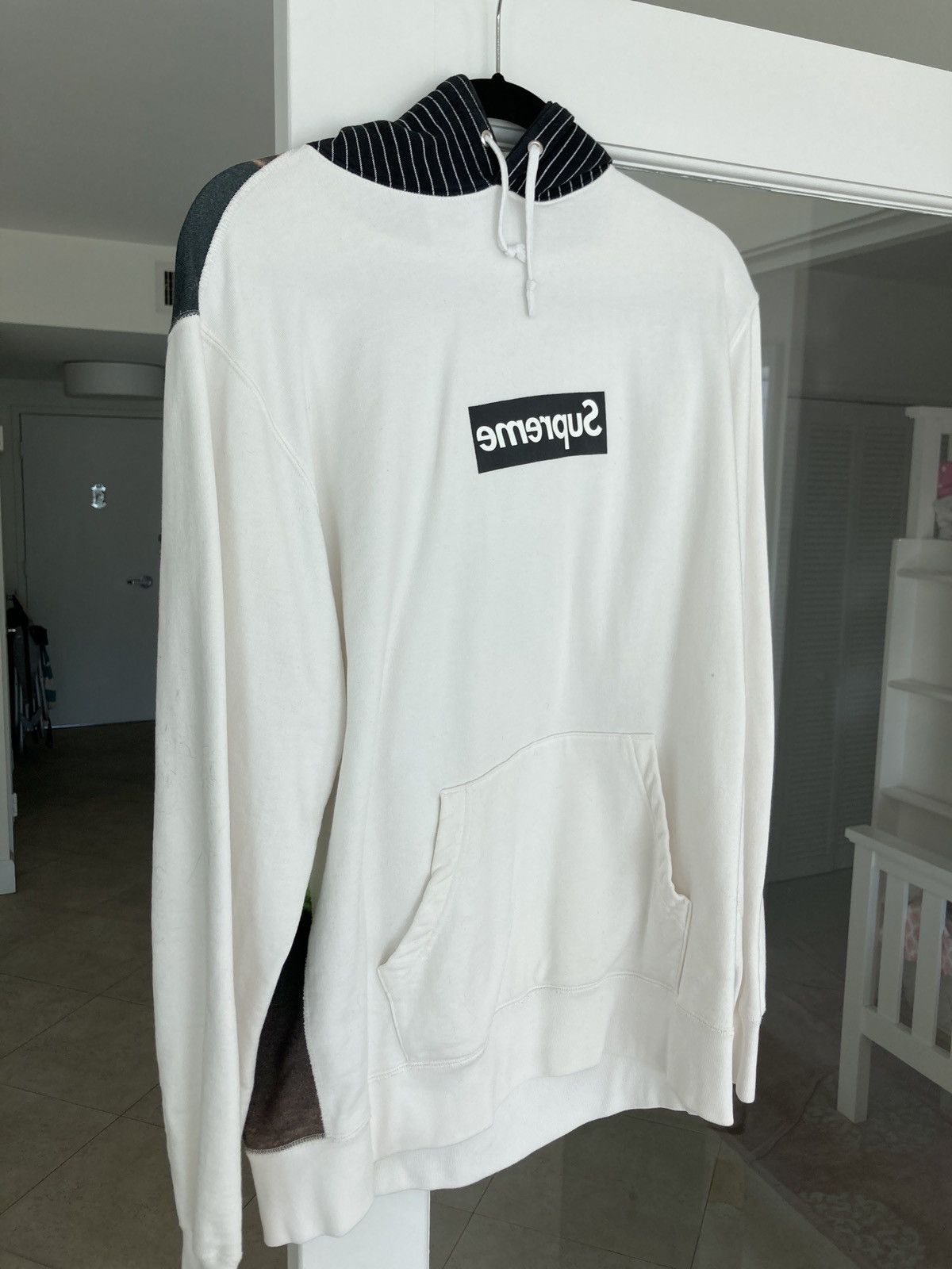 Clothing Supreme X Comme Des Garcons Box Logo Hoodie Hoodie Black 