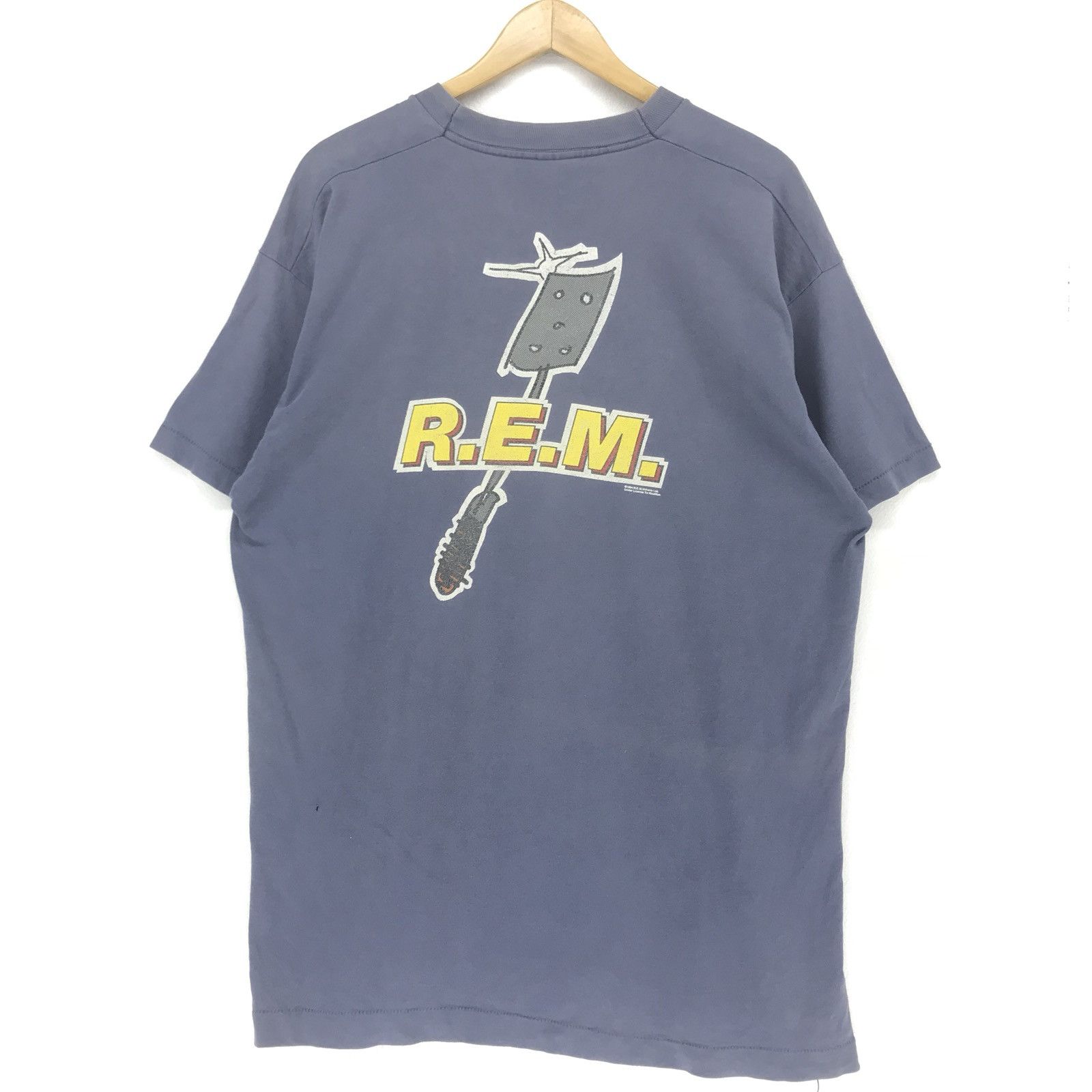 Band Tees × Vintage Vintage 90s R.E.M Band T-shirts Size US XL / EU 56 / 4 - 2 Thumbnail