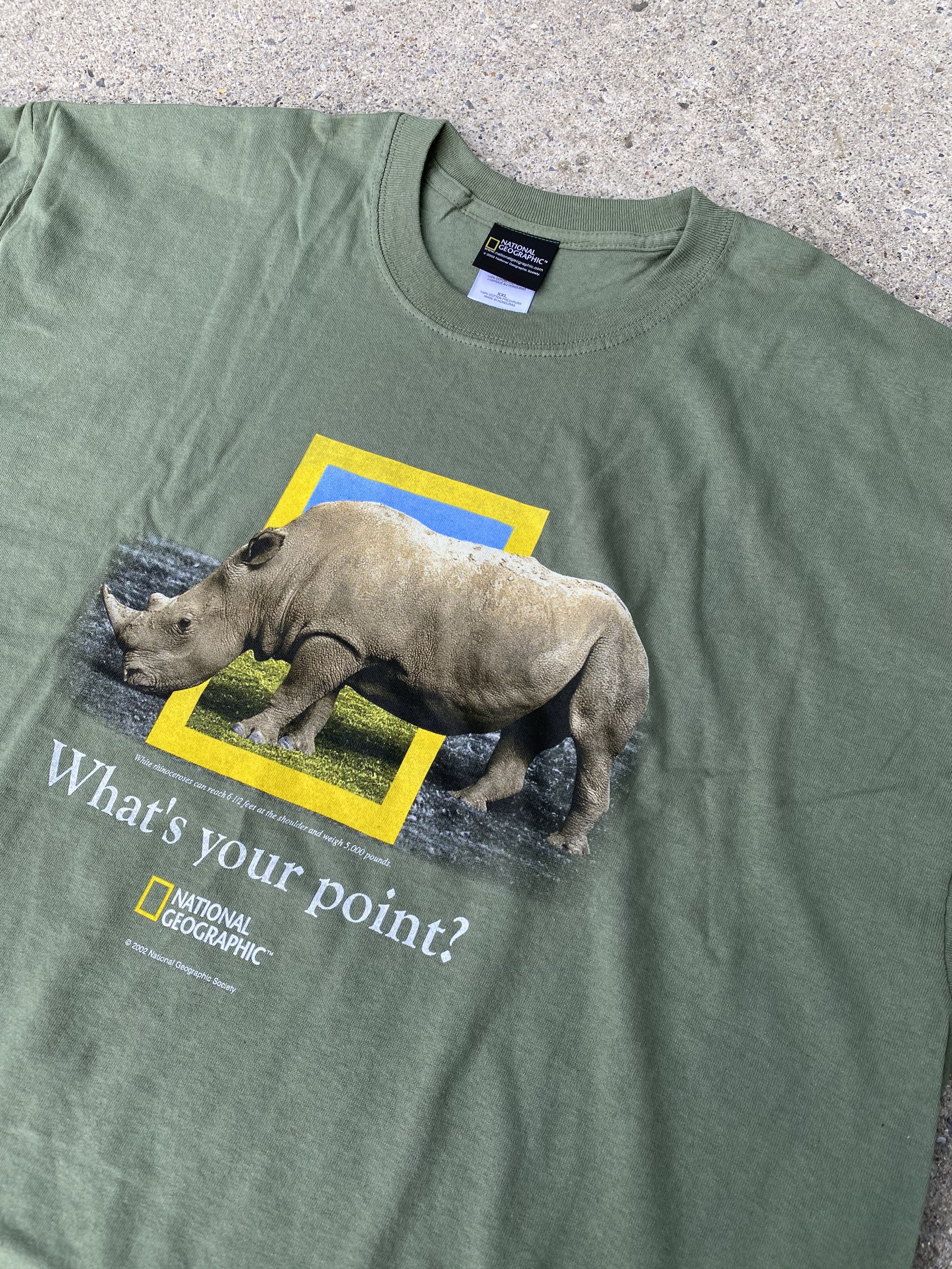 FINAL DROP! 2002 National Geographic Rhino T-Shirt