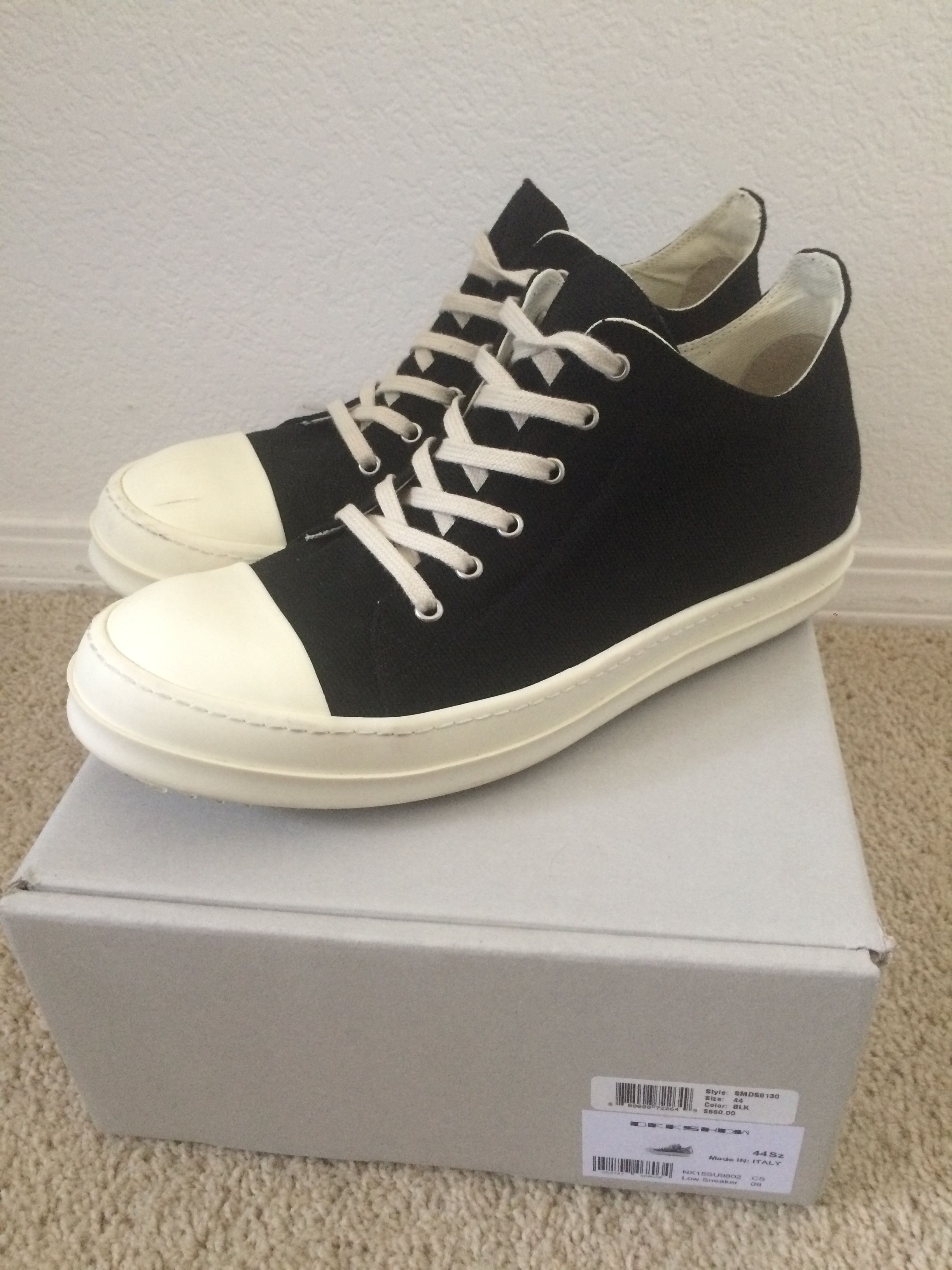 Rick Owens Ramones Low Black