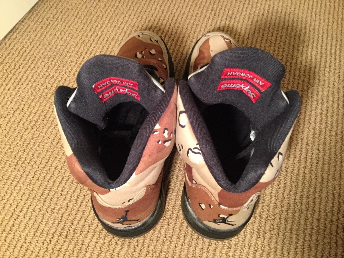 Jordan Brand × Supreme Supreme Desert Camo Jordan 5s Size US 11.5 / EU 44-45 - 5 Thumbnail