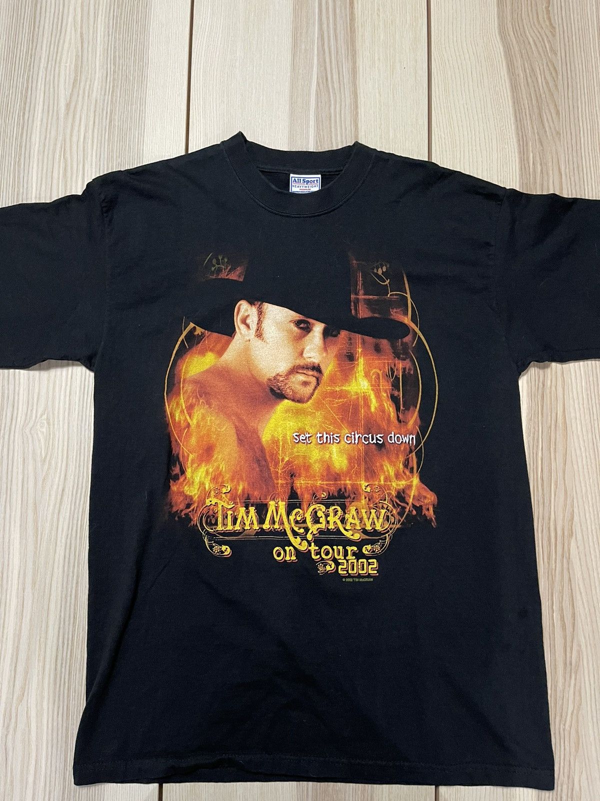 Vintage 2002 Tim McGraw Set This Circus Down Tour Shirt
