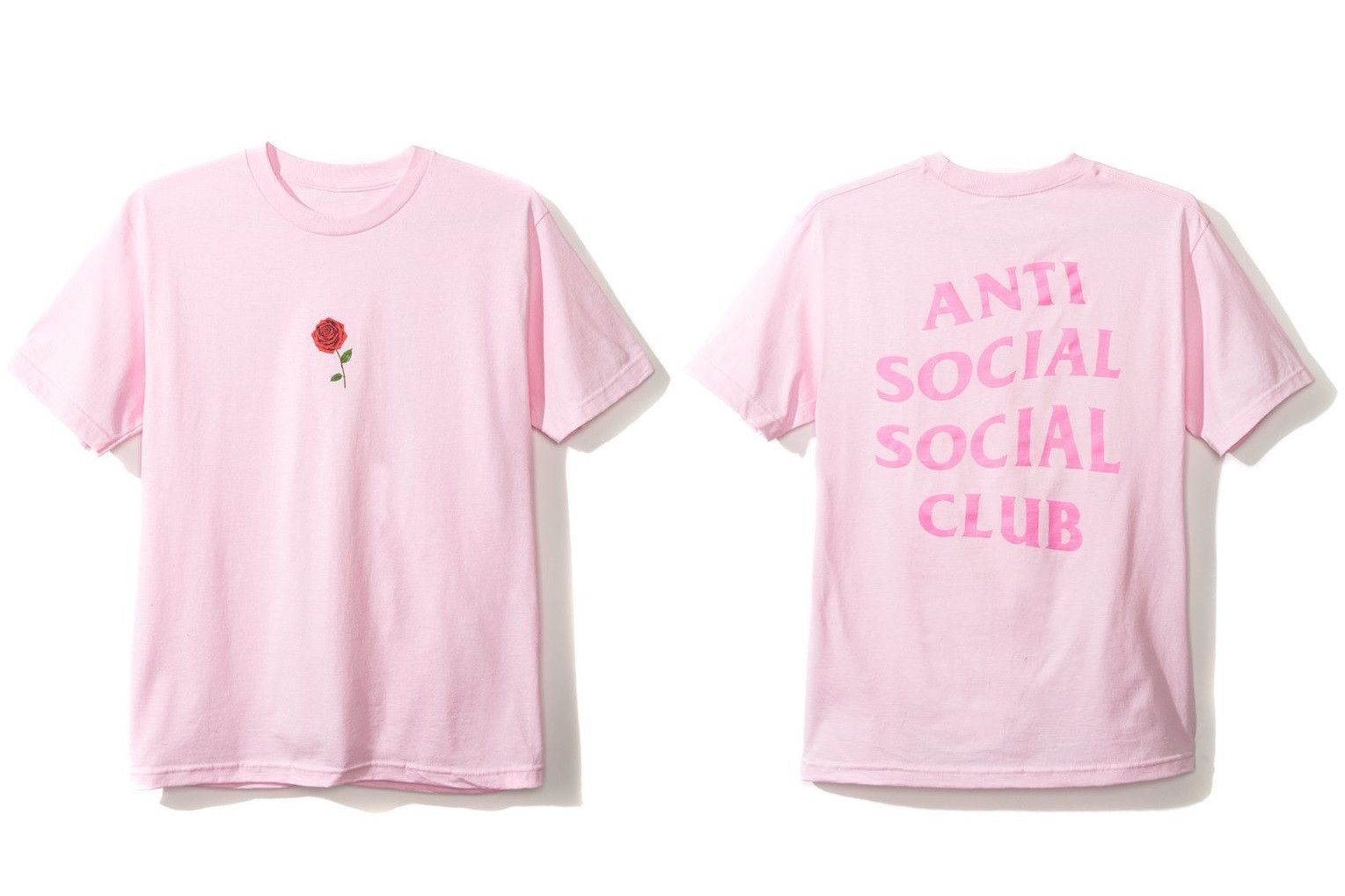 Pink anti social social club tee hotsell