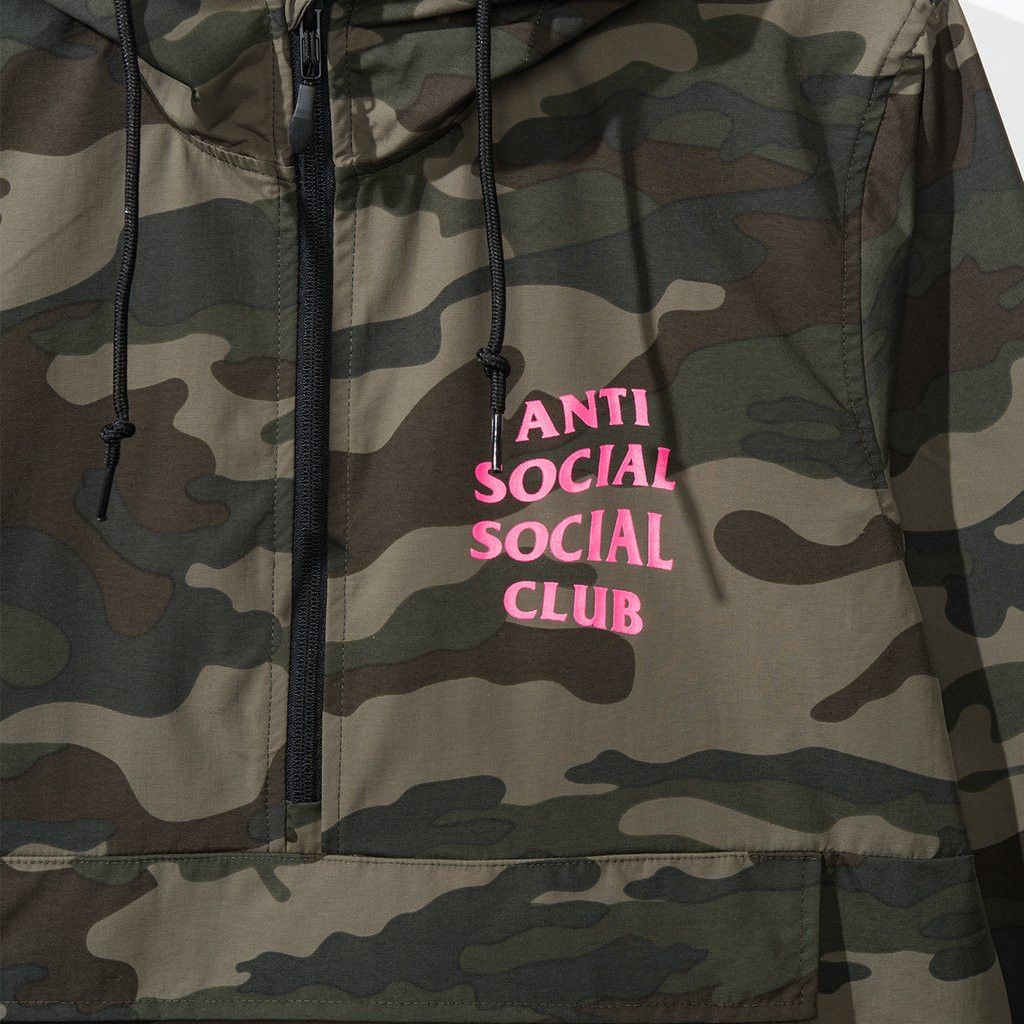 Anti Social Social Club DS ASSC Pink Logo Camo EZ Jacket Windbreaker in hand Size US M / EU 48-50 / 2 - 5 Thumbnail