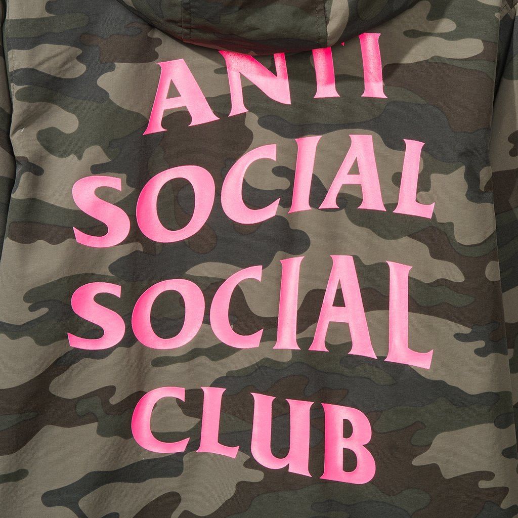 Anti Social Social Club DS ASSC Pink Logo Camo EZ Jacket Windbreaker in hand Bape Size US S / EU 44-46 / 1 - 3 Thumbnail